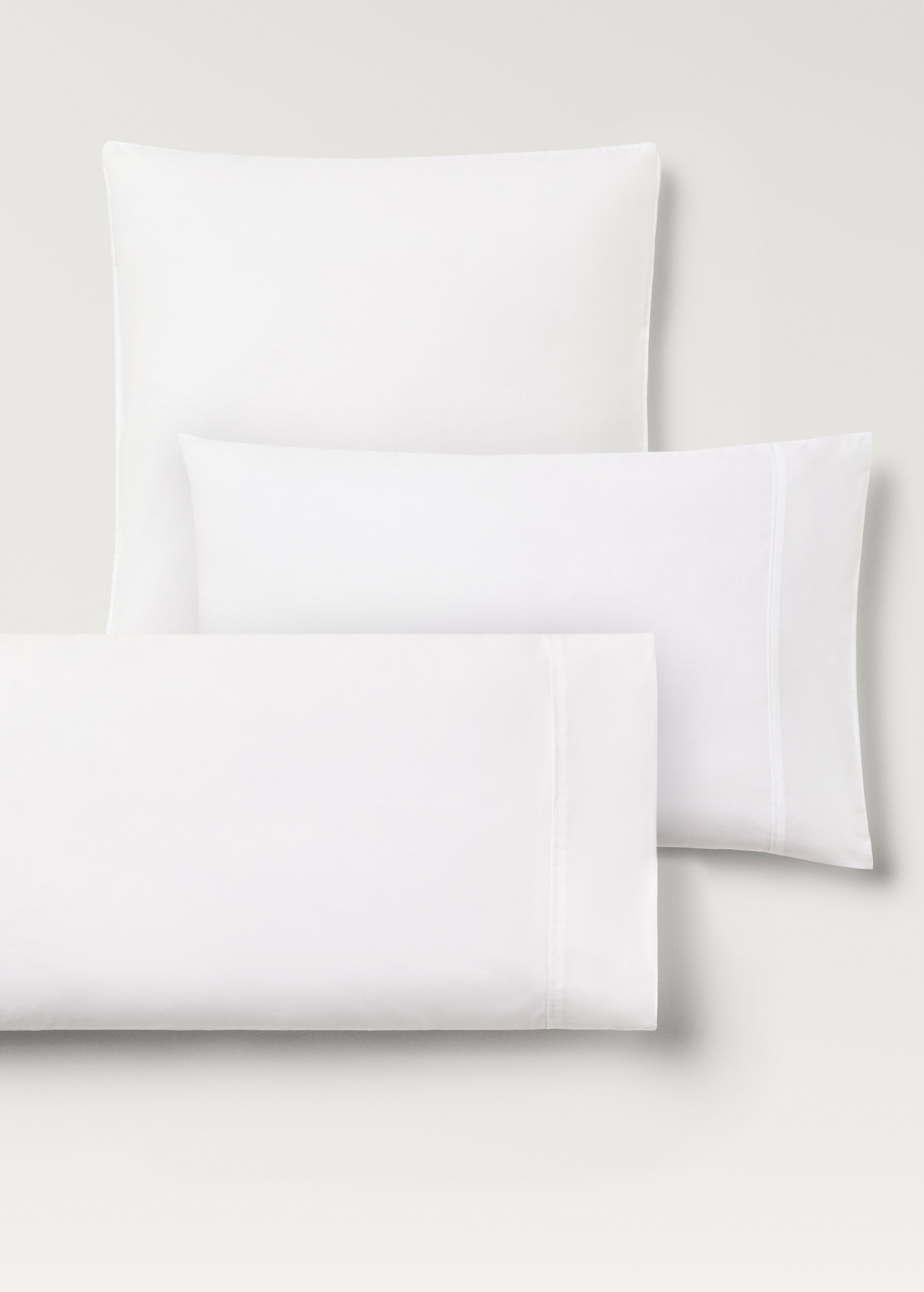 300-thread count cotton percale pillowcase 45x110 cm - Details of the article 3