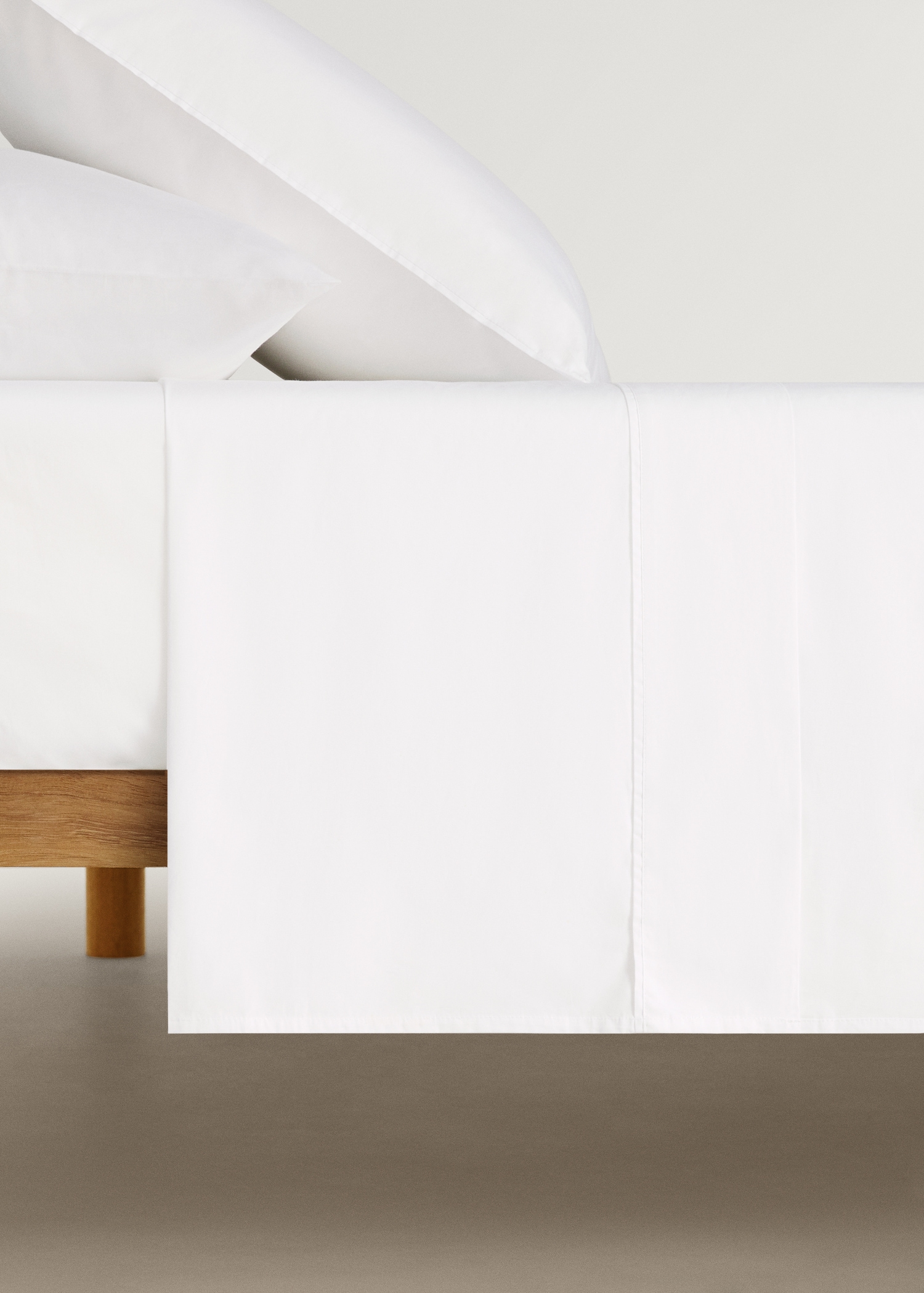 300-thread cotton percale top sheet for 180/200 cm bed - Article without model