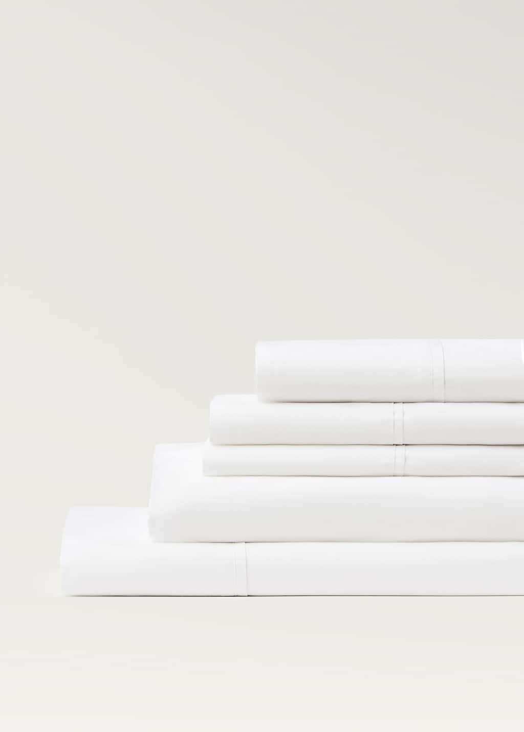 300-thread count percale cotton top sheet for / cm bed