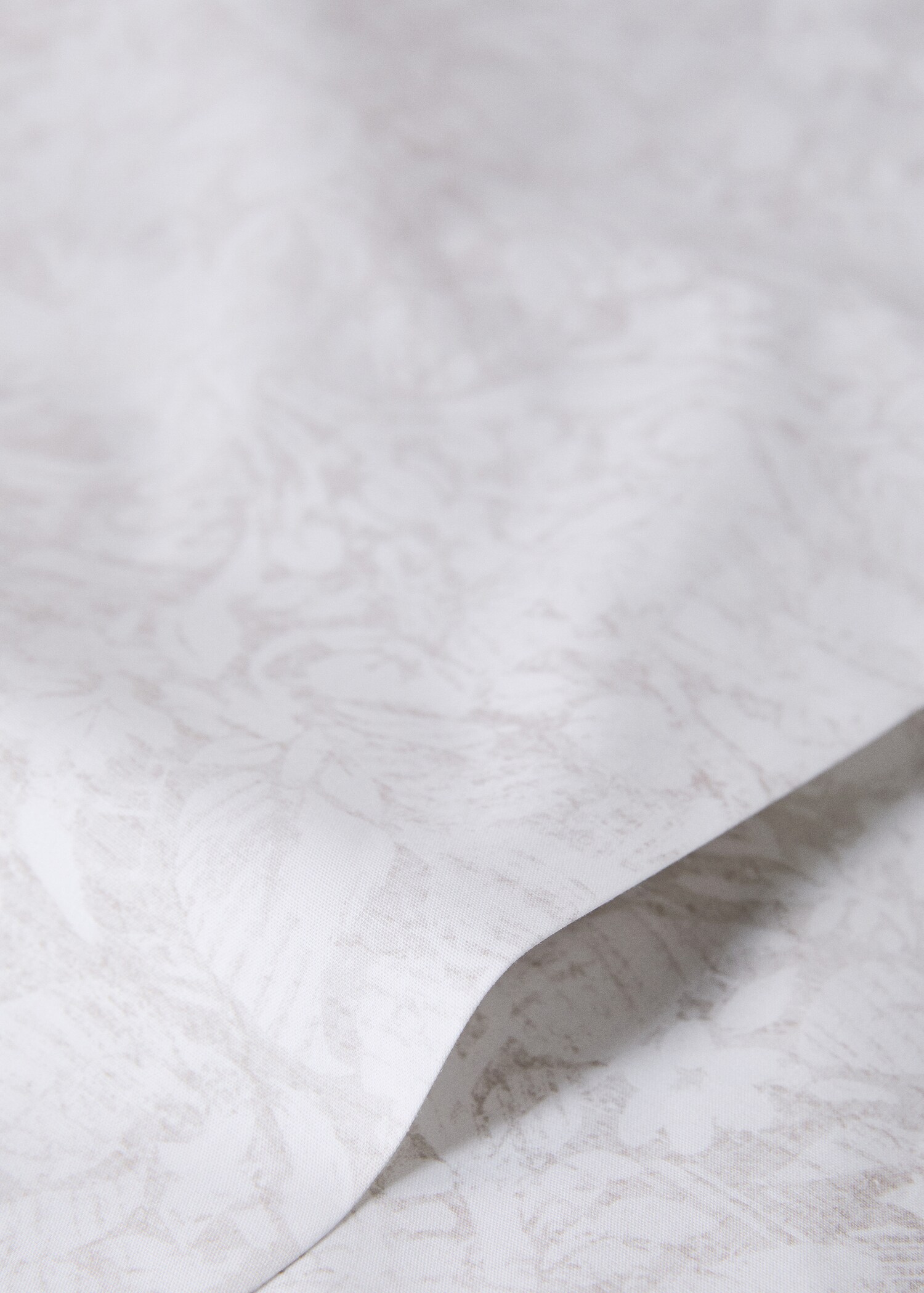200-thread count percale cotton top sheet for 135/140 cm bed - Details of the article 1