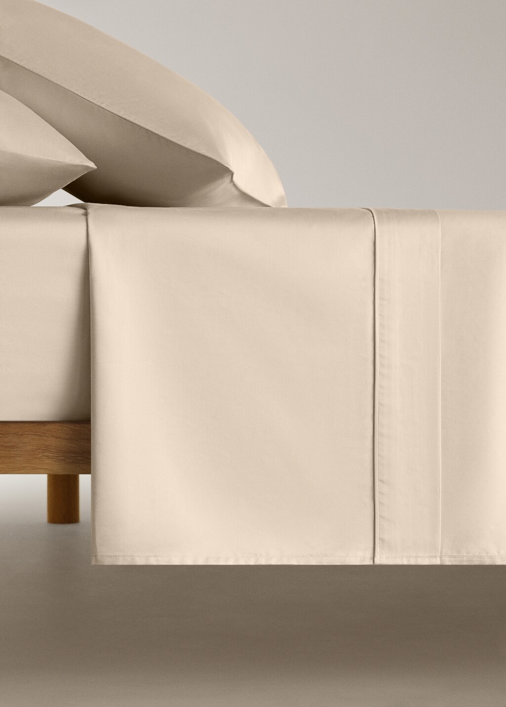 600-thread washed cotton top sheet for 150/160 cm bed