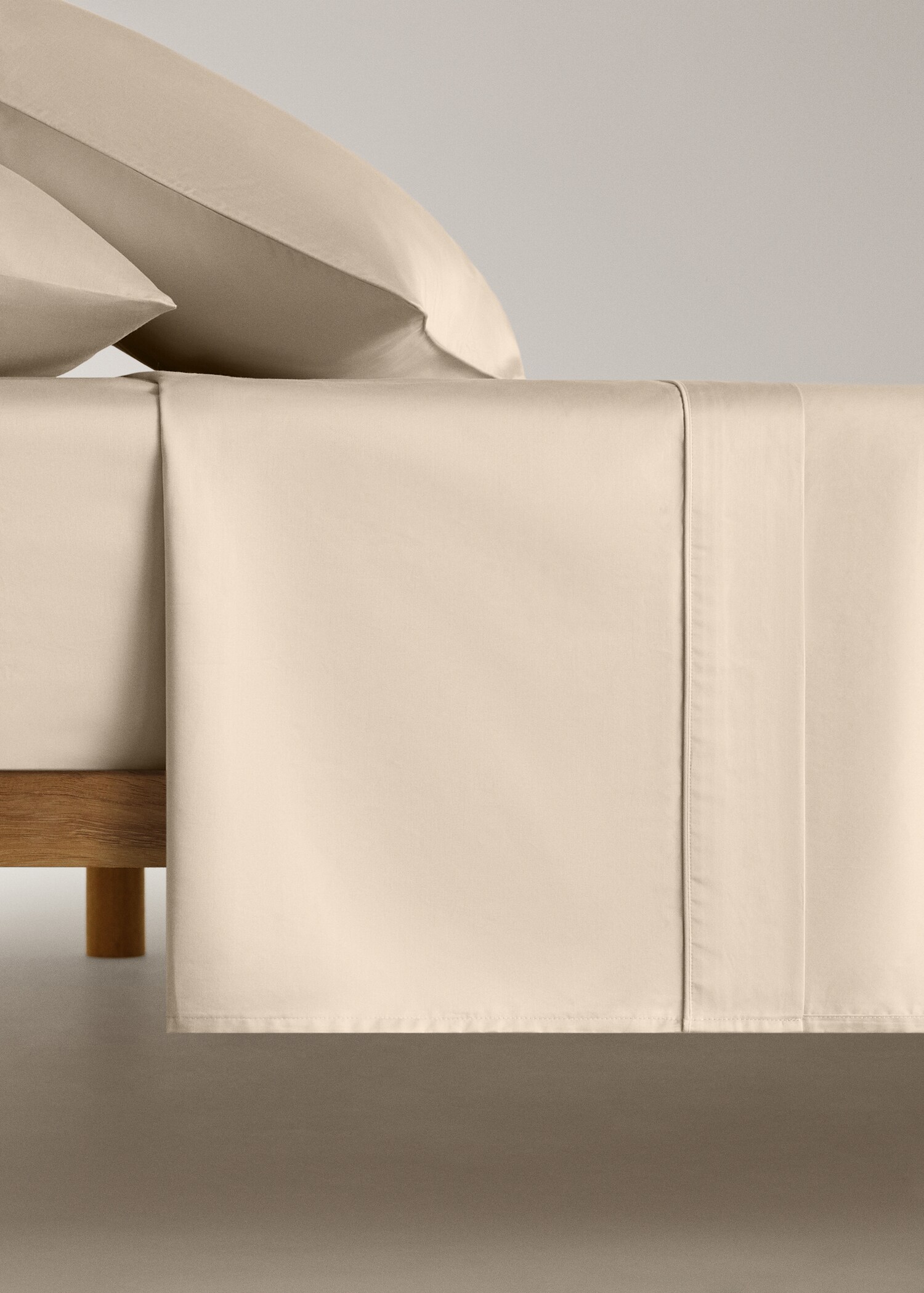 Bovenlaken katoensatijn 600-draads, bed 180/200 cm - Artikel zonder model