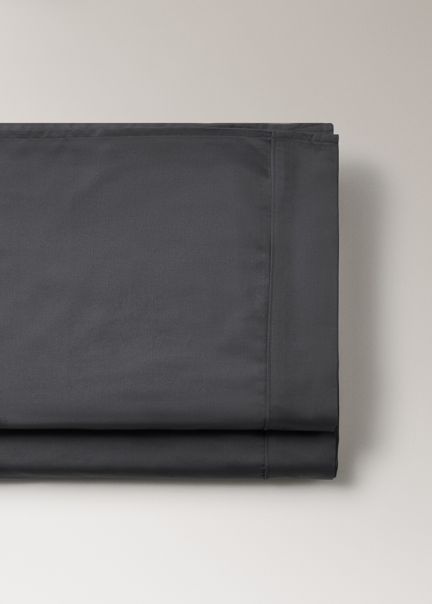 600-thread satin cotton top sheet for 180/200 cm bed - Details of the article 3