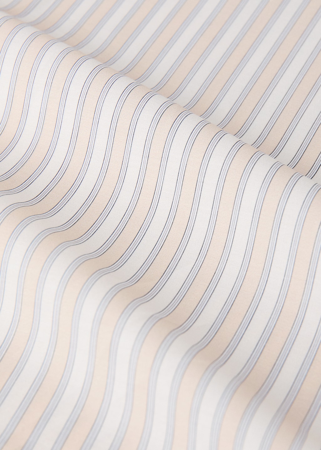 Children's percale cotton top sheet with fine stripe print for 135/140 cm bed