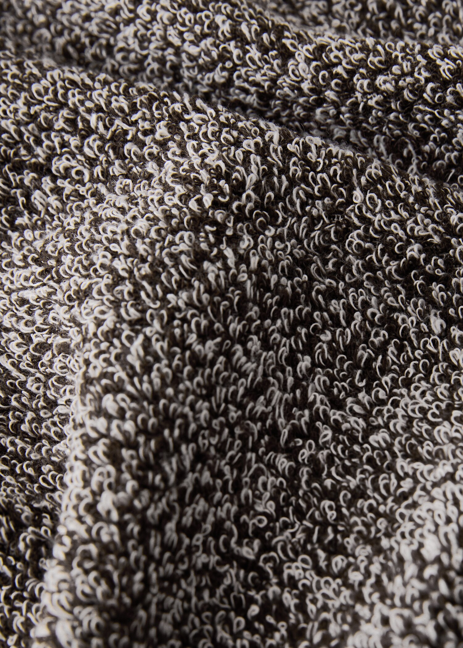 Two-tone melange cotton bath towel - Details of the article 1