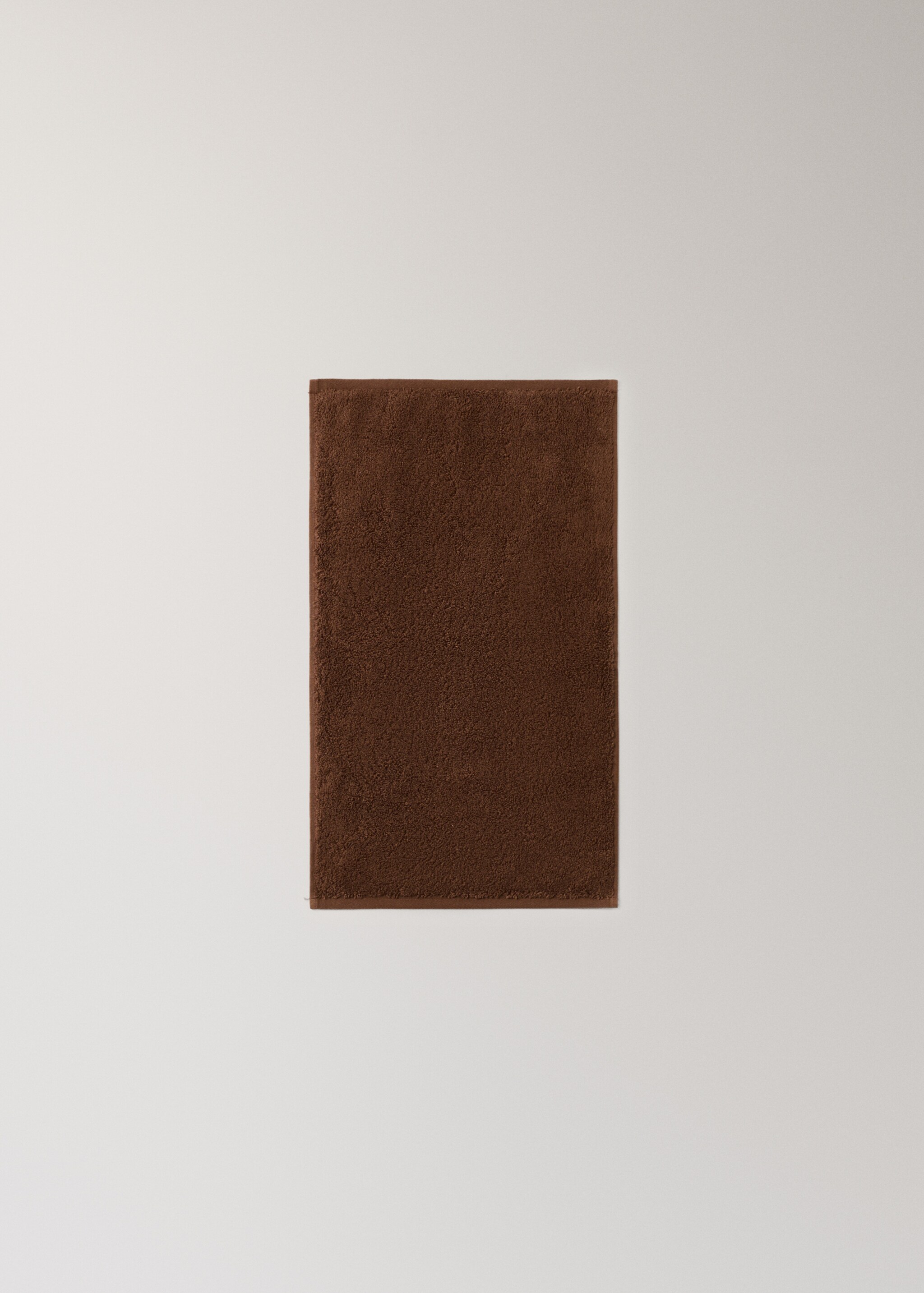 Soft cotton towel - Details of the article 4, Tobacco Brown. Ref: 17021596-00.