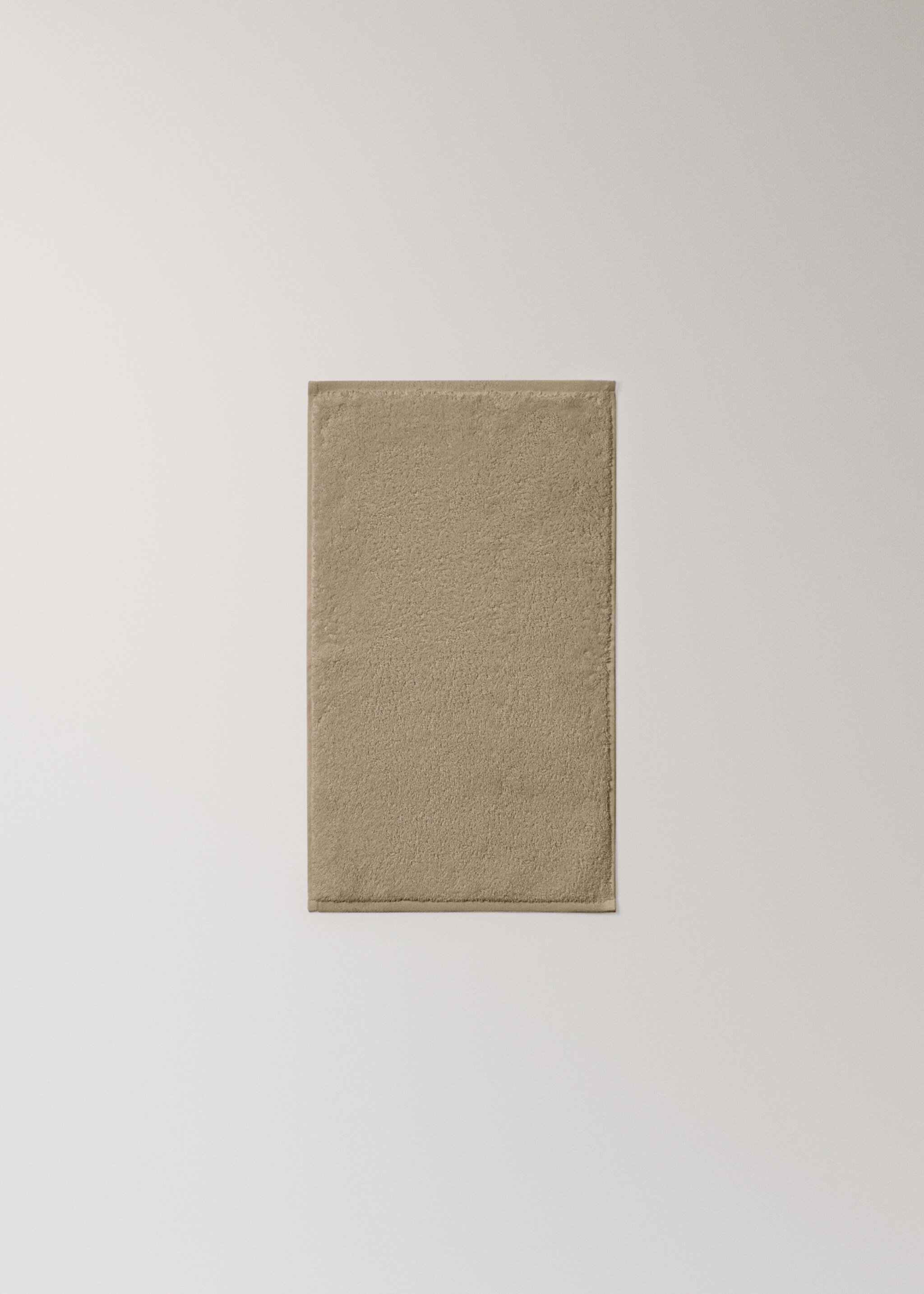 Soft cotton towel - Details of the article 4, Medium Brown. Ref: 17021596-00.