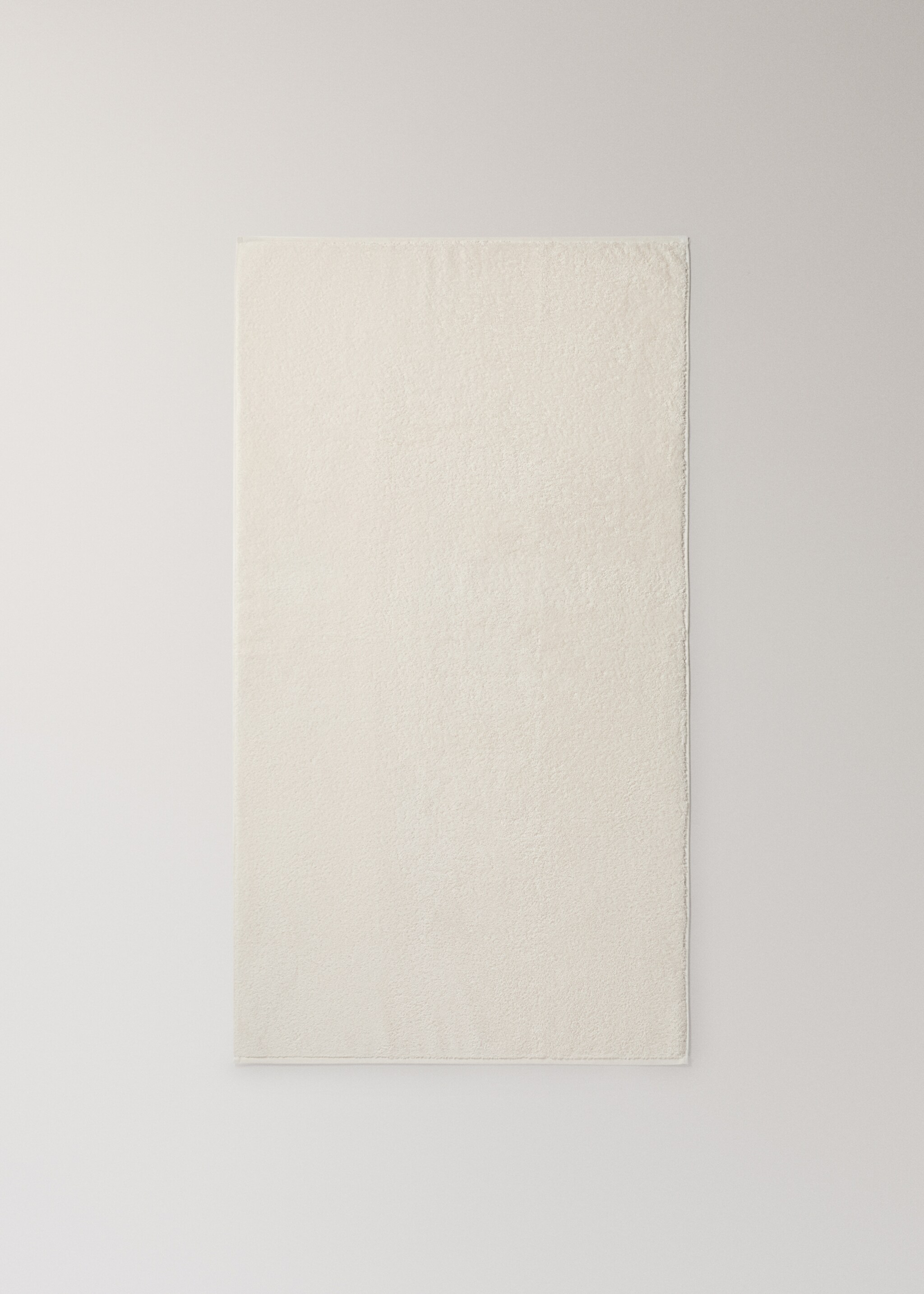 Soft cotton washbasin towel - Details of the article 4, Vanilla. Ref: 17021597-00.
