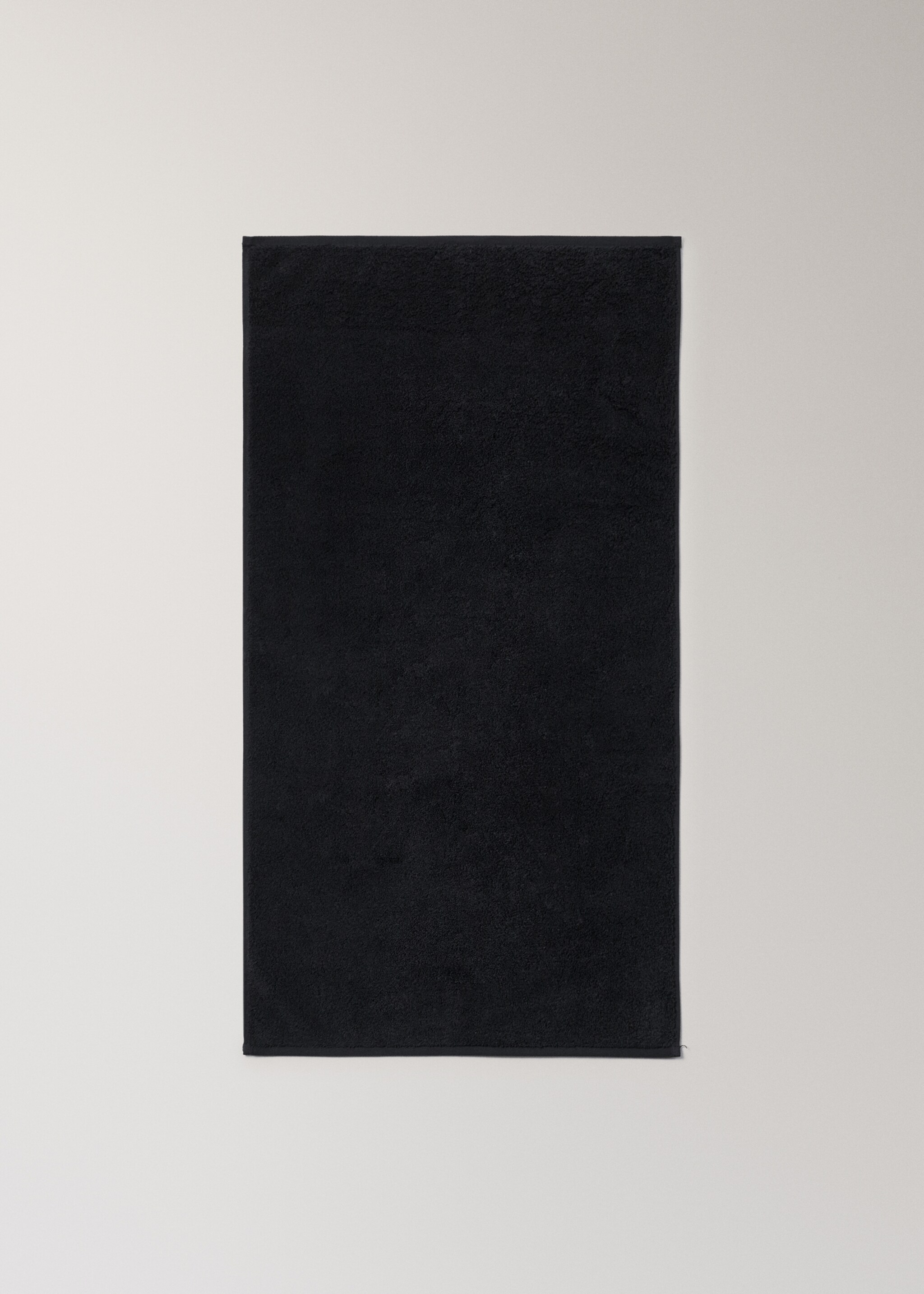 Soft cotton washbasin towel - Details of the article 4, Black. Ref: 17021597-00.