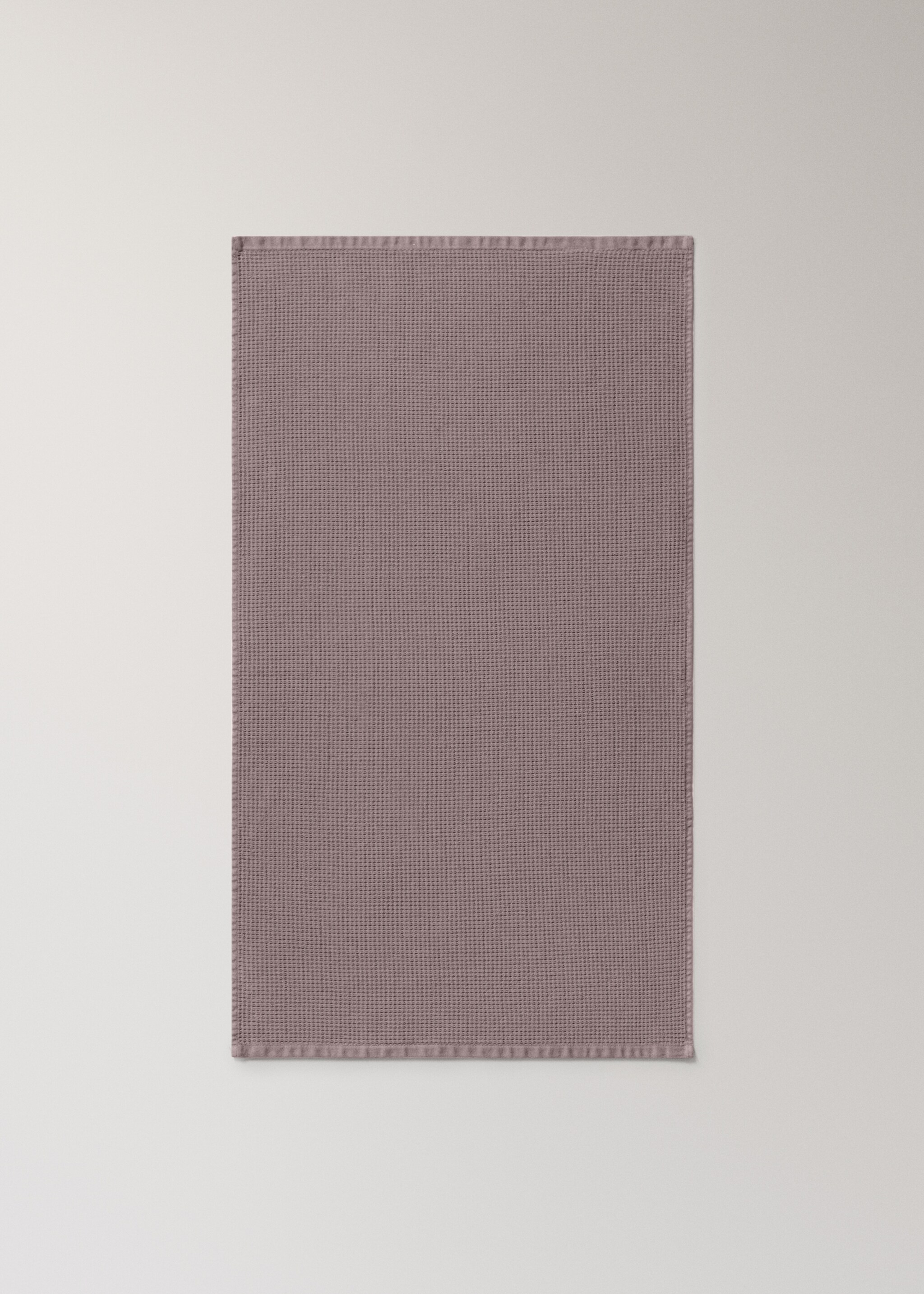 Reversible cotton washbasin towel - Details of the article 4, Blackberry. Ref: 17021600-00.