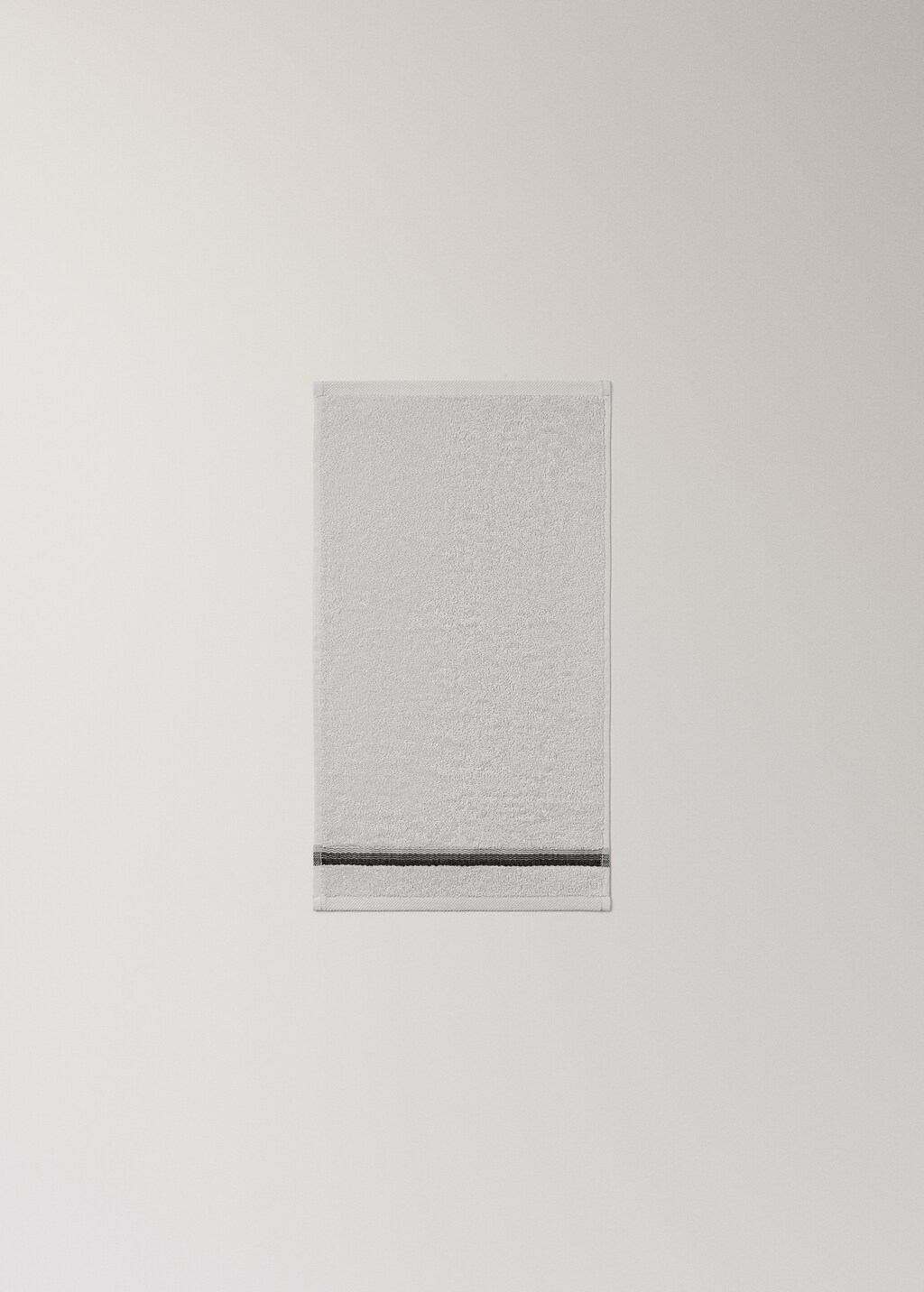 Hand towel with striped trim