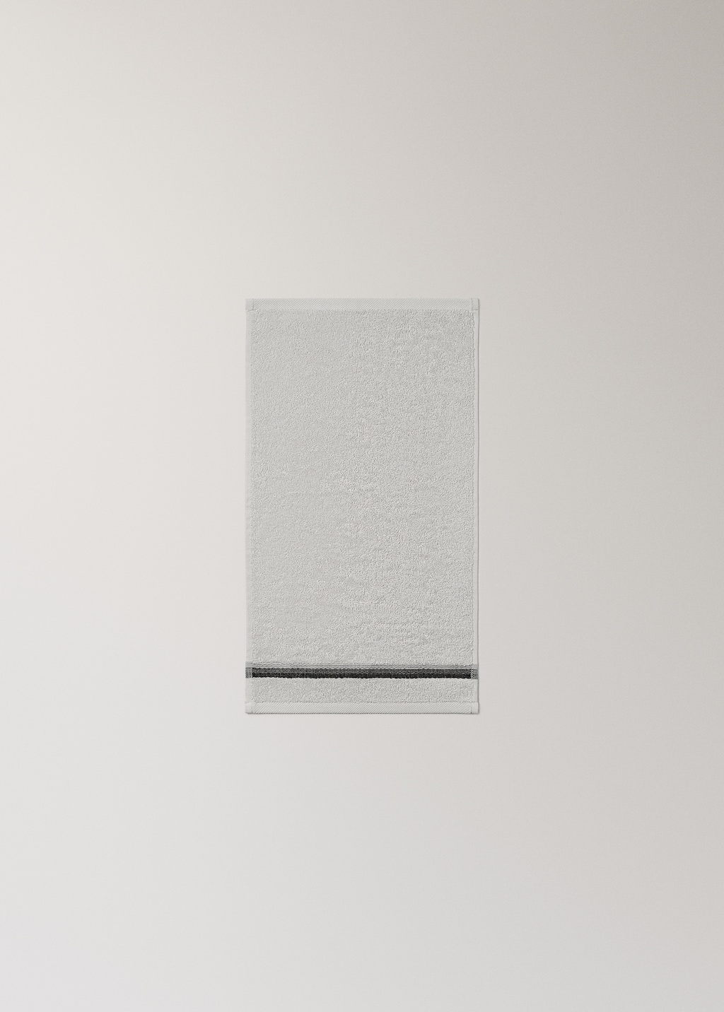 Hand towel with striped trim