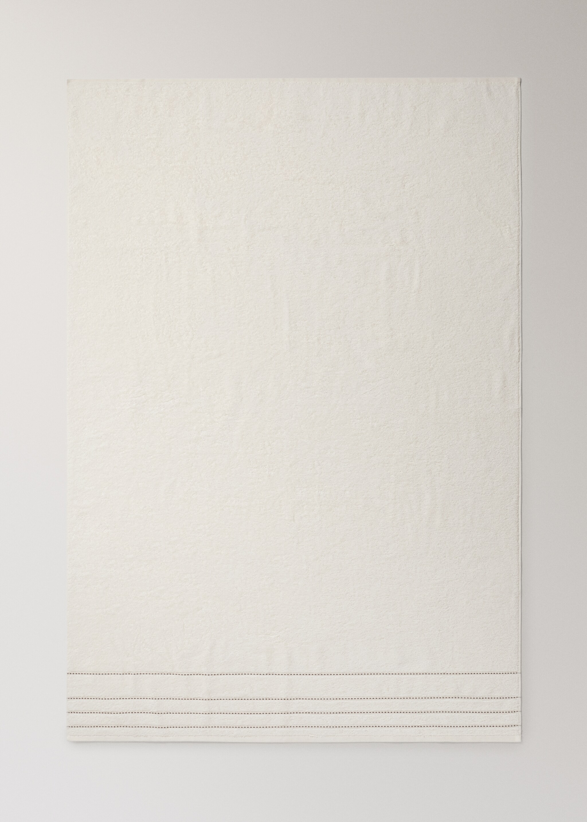 Towel velvet - Details of the article 3, Off White. Ref: 17021607-00.