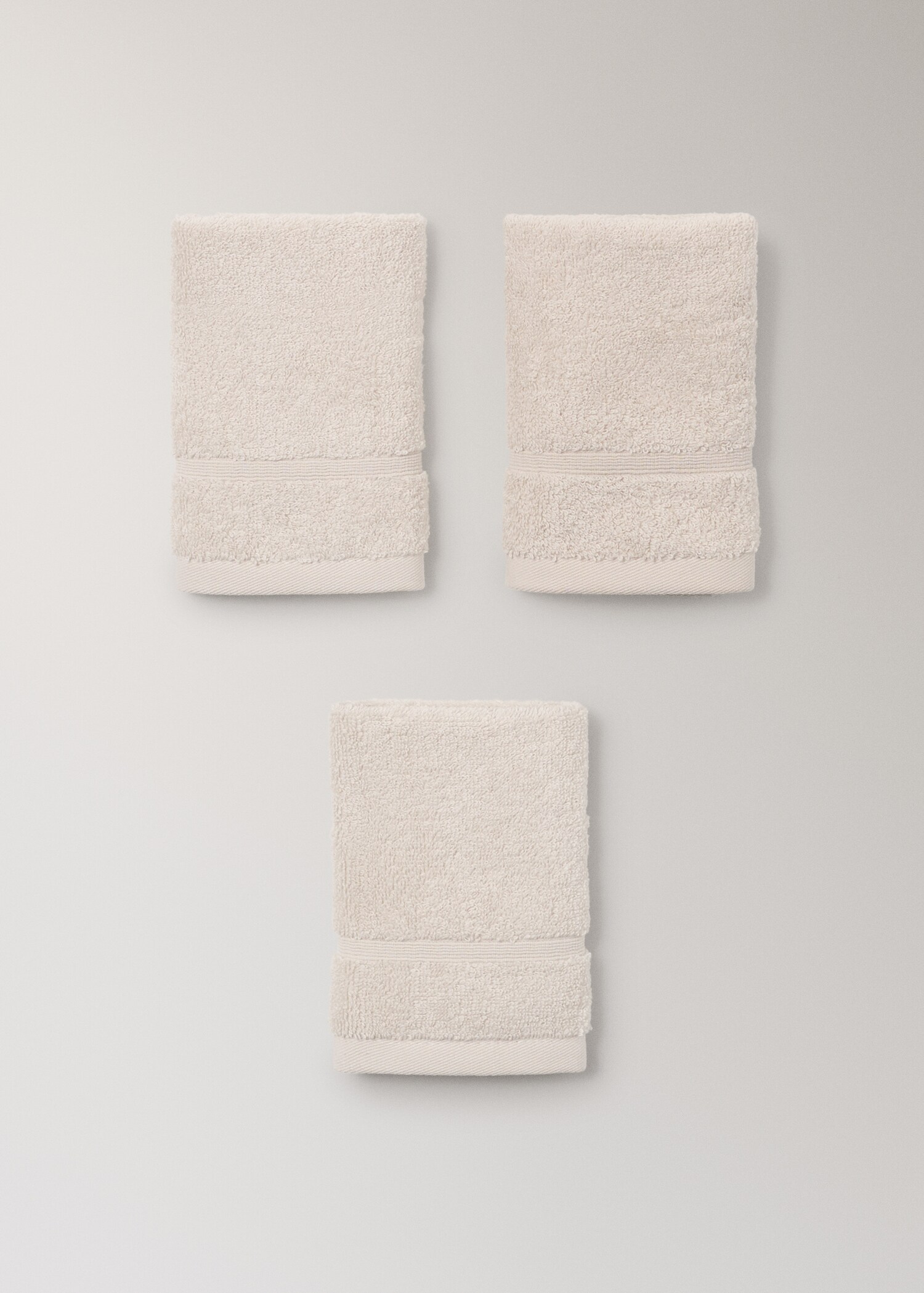 3er-Pack Handtücher aus Frottee-Baumwolle - Detail des Artikels 3
