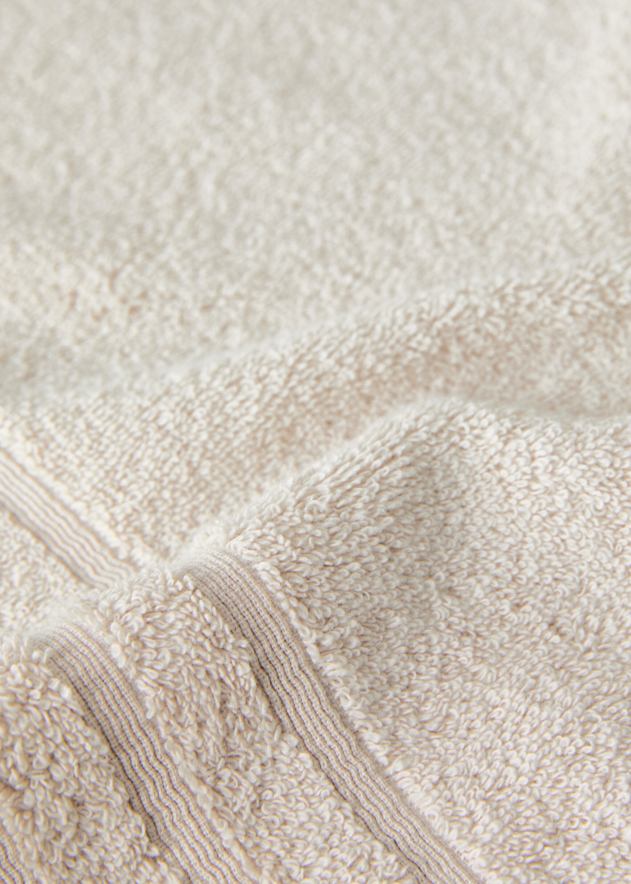 Serviette de bain coton - Détail de l'article 3, Sable. Ref: 17021613-00.