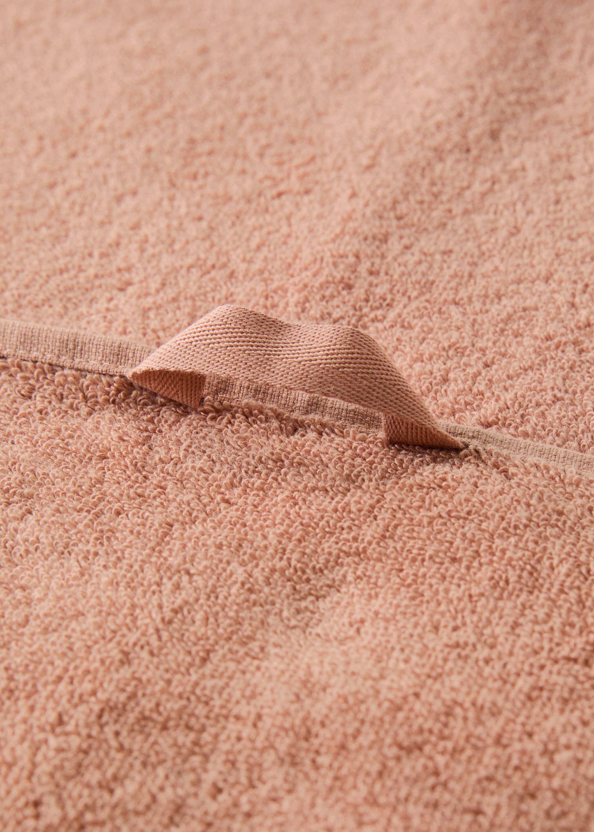 Katoenen badhanddoek - Detail van het artikel 3, Zalm. Ref: 17021613-00.