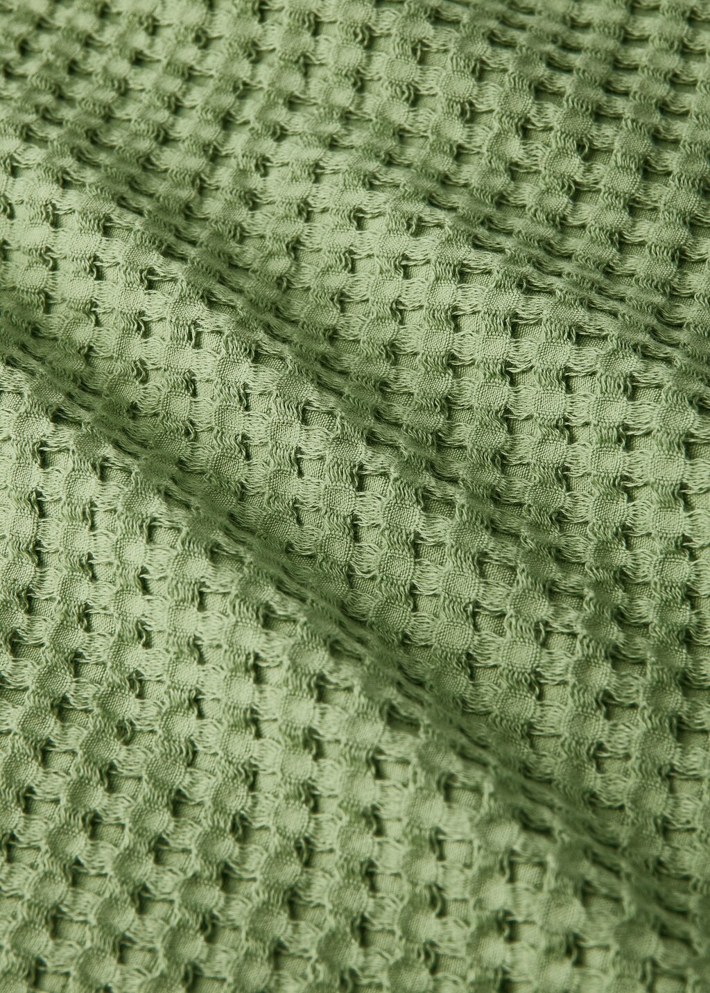 Children's waffle cotton shower towel