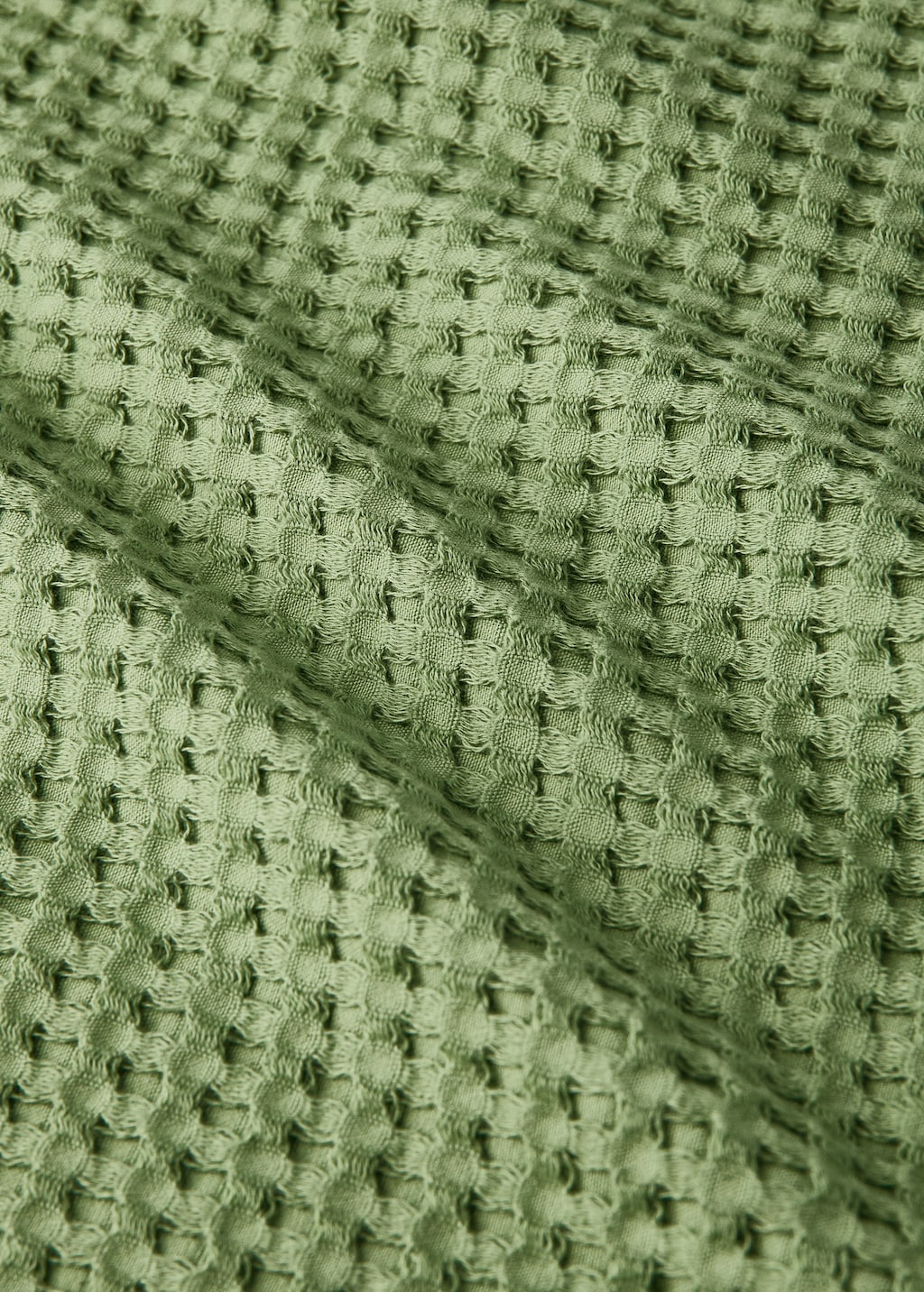 Children's waffle cotton shower towel