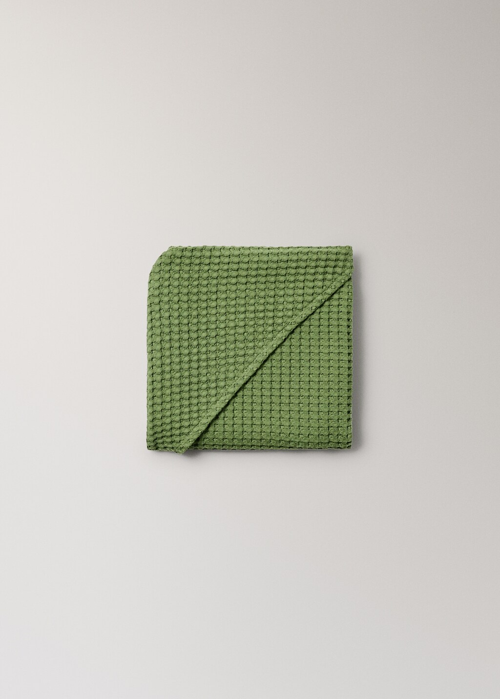 Children's waffle cotton bath cape