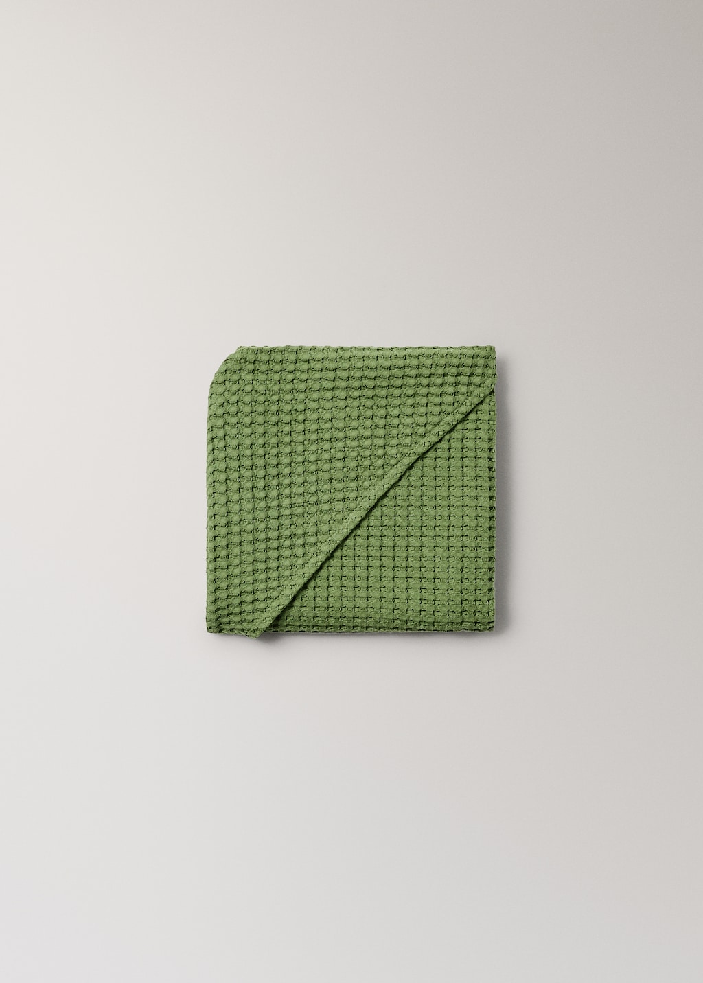 Children's waffle cotton bath cape