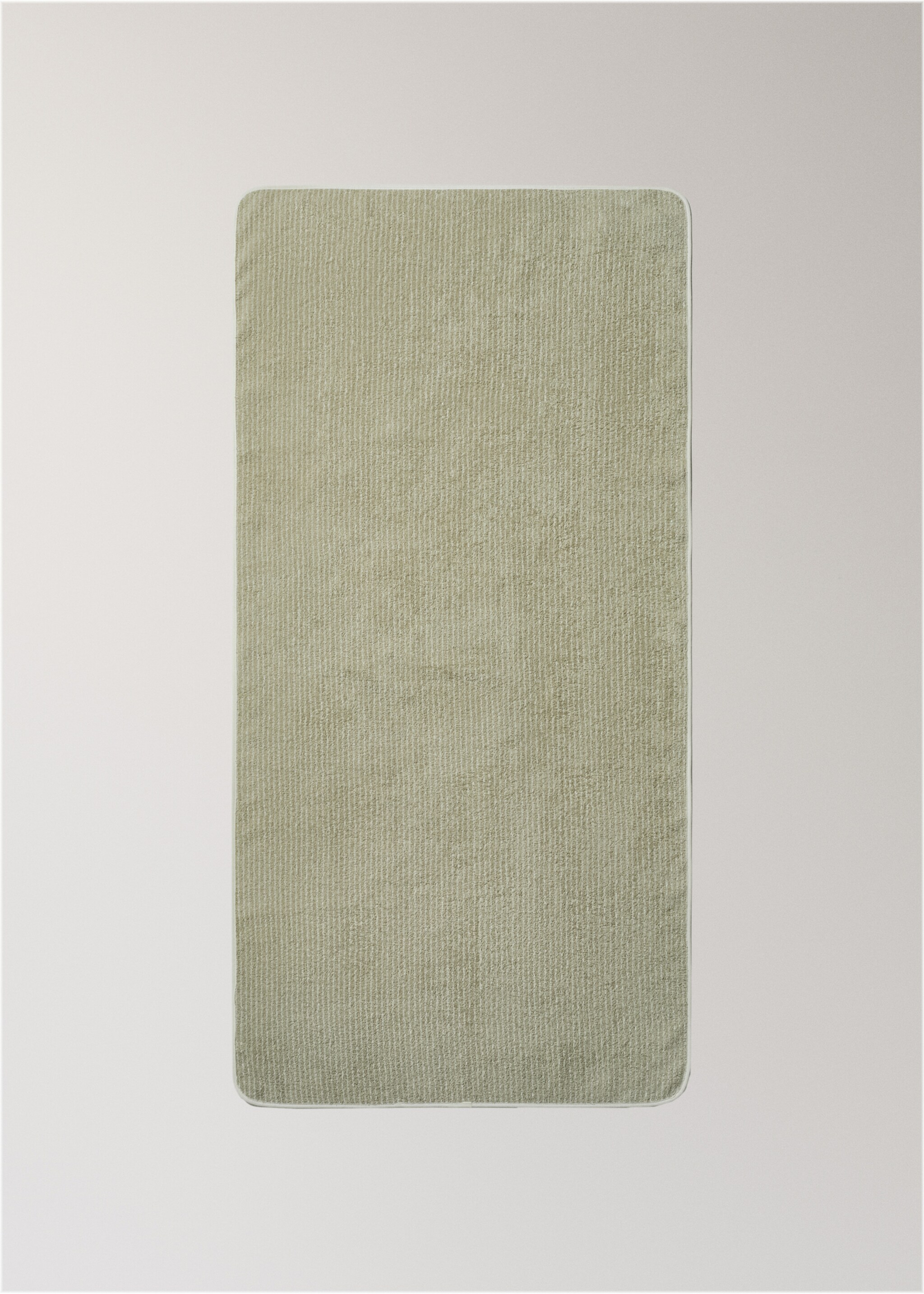 Children's cotton striped bath towel - Details of the article 3, Green. Ref: 17021630-00.