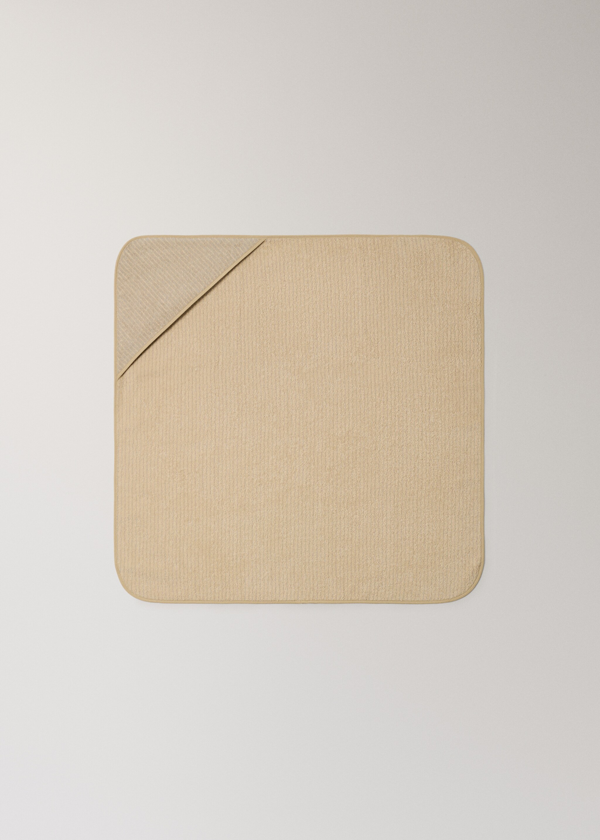 Children's cotton striped bath cape - Article without model, Ecru. Ref: 17021631-00.