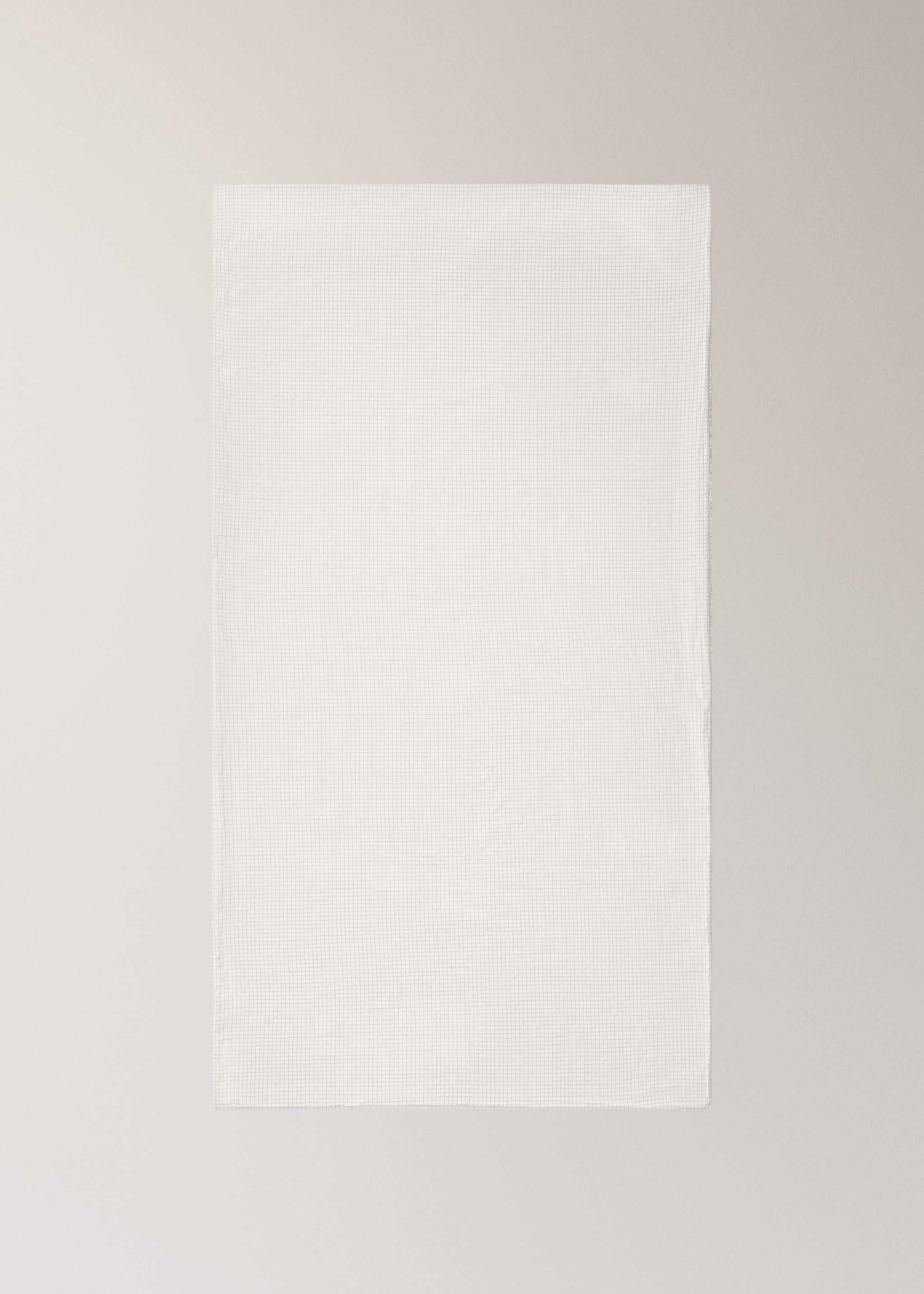 Children's cotton check towel - Details of the article 3, Medium Brown. Ref: 17021632-00.