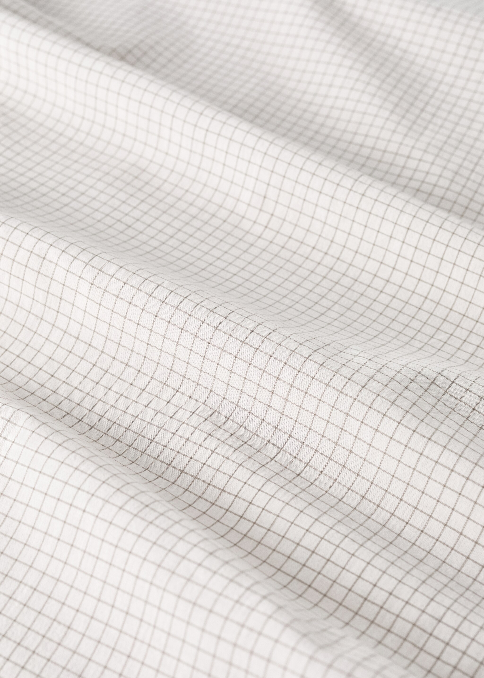 Children's cotton check towel - Details of the article 2, Medium Brown. Ref: 17021633-00.