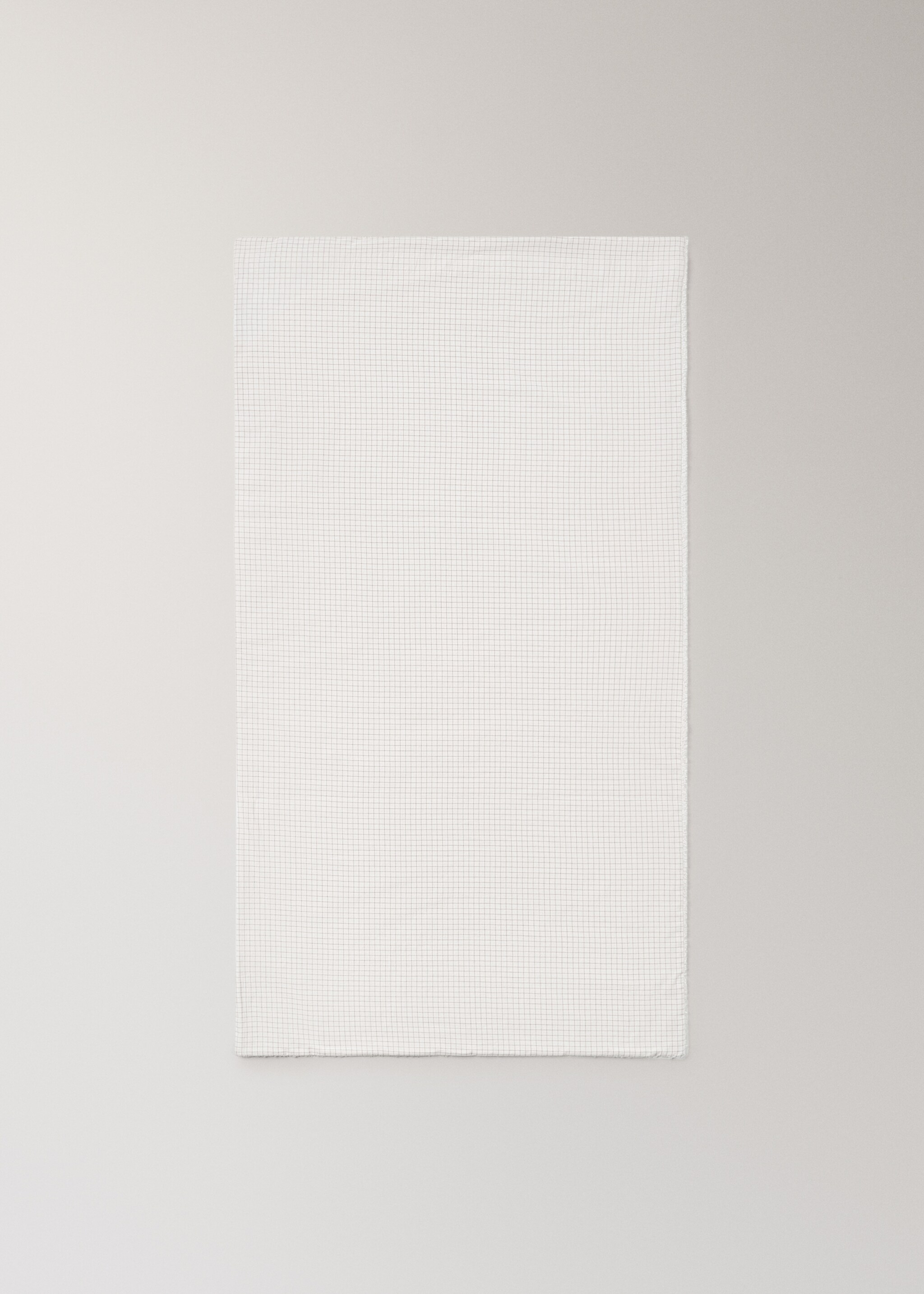 Children's cotton check towel - Details of the article 3, Medium Brown. Ref: 17021633-00.