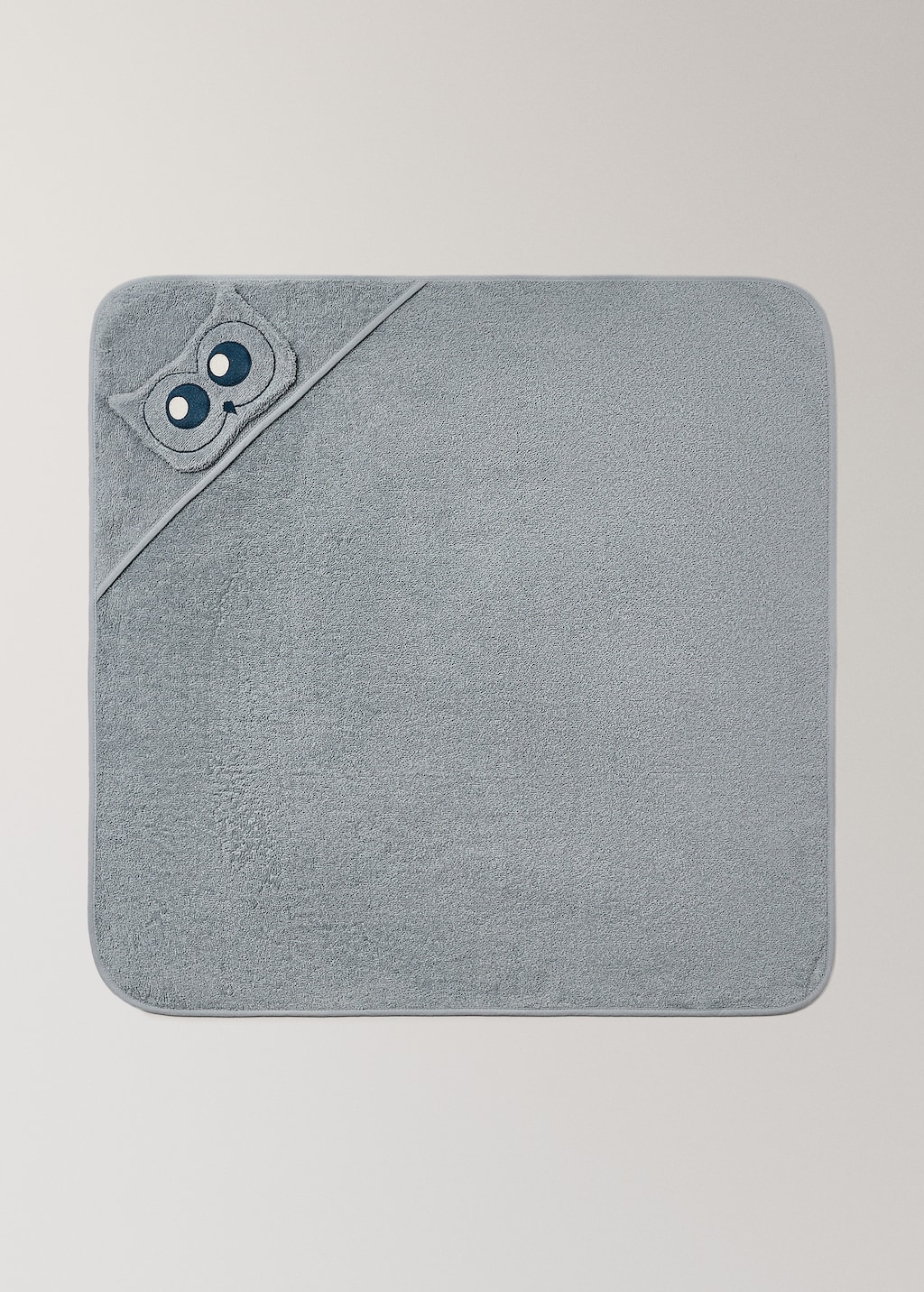Children's terry bath cape with owl design