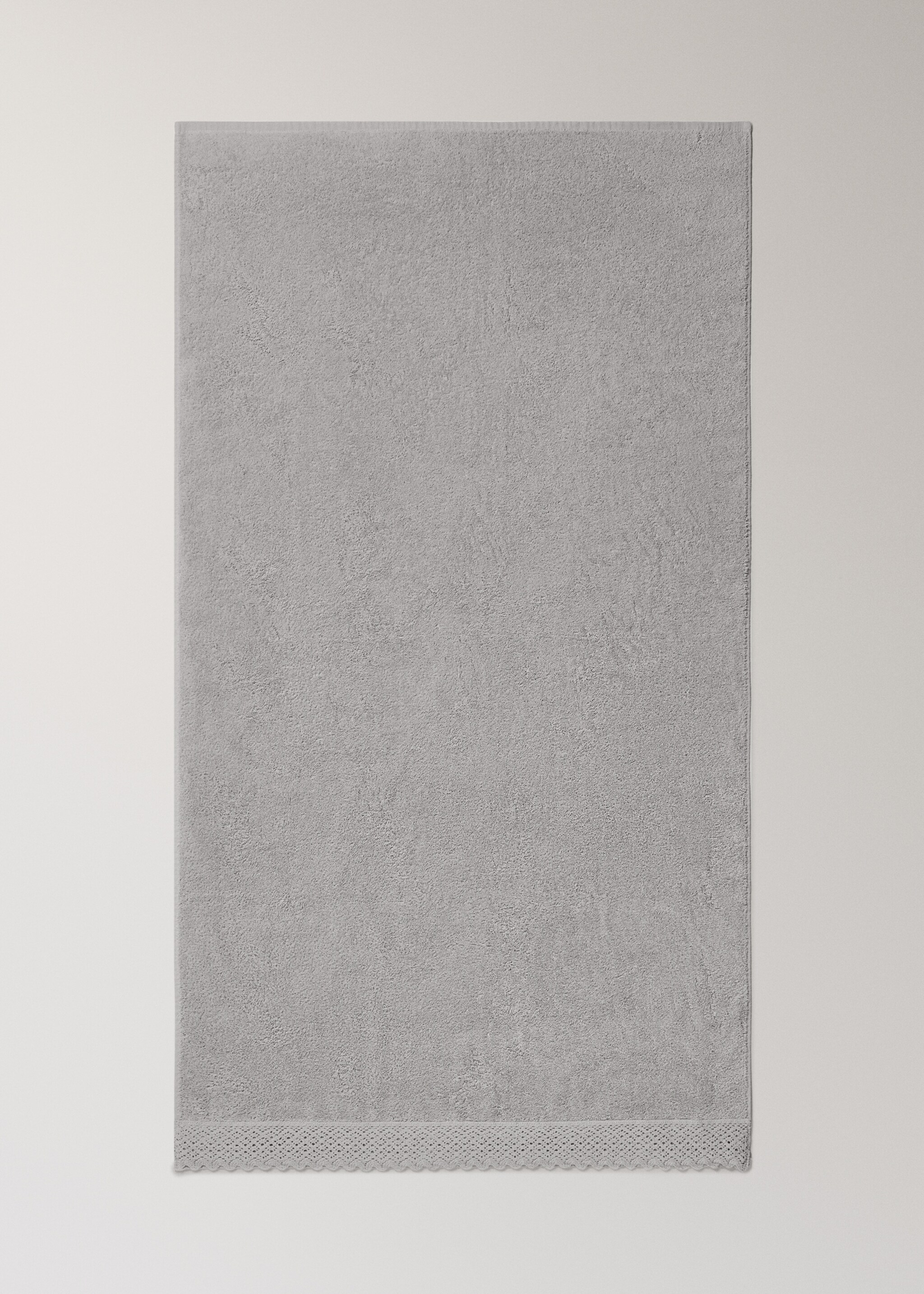 Drap de bain en coton dentelle - Détail de l'article 3, Écru. Ref: 17021635-00.