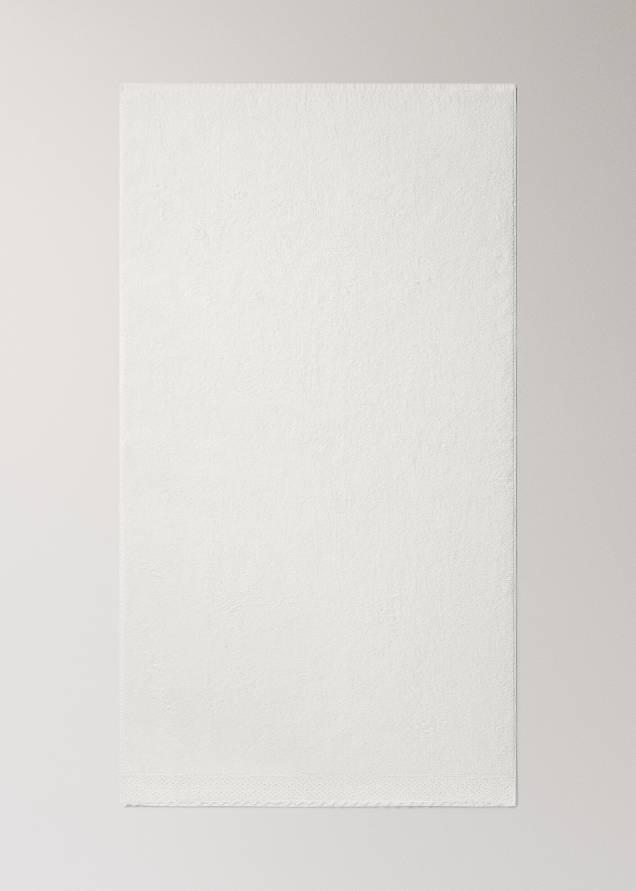 Serviette de bain 100 % coton dentelle - Détail de l'article 3, Gris chiné clair. Ref: 17021635-00.