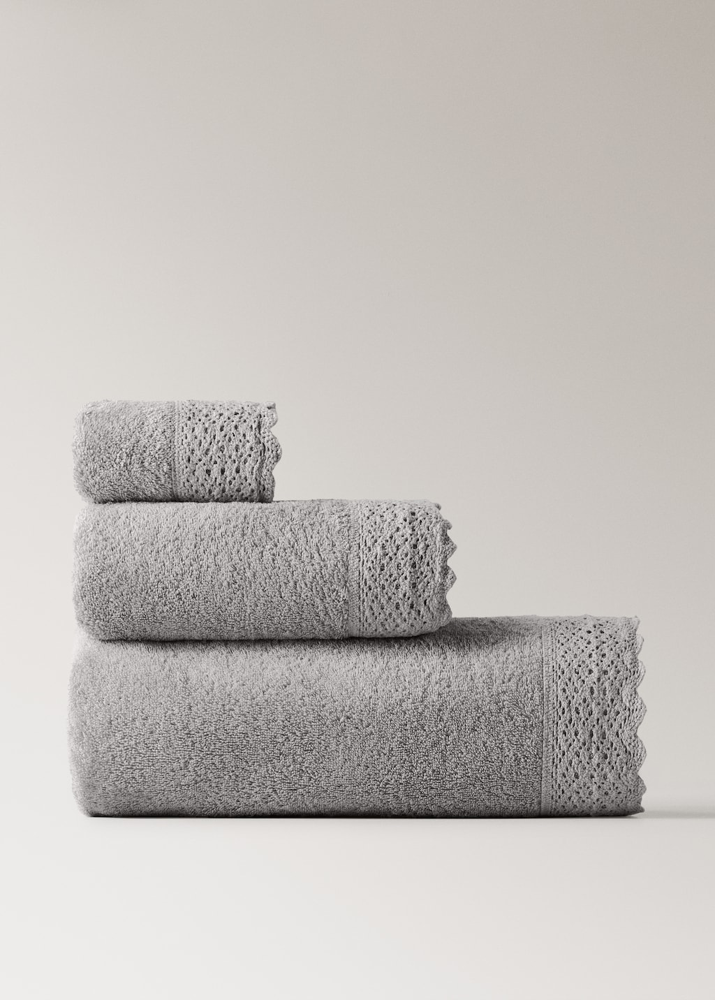 100% cotton lace washbasin towel