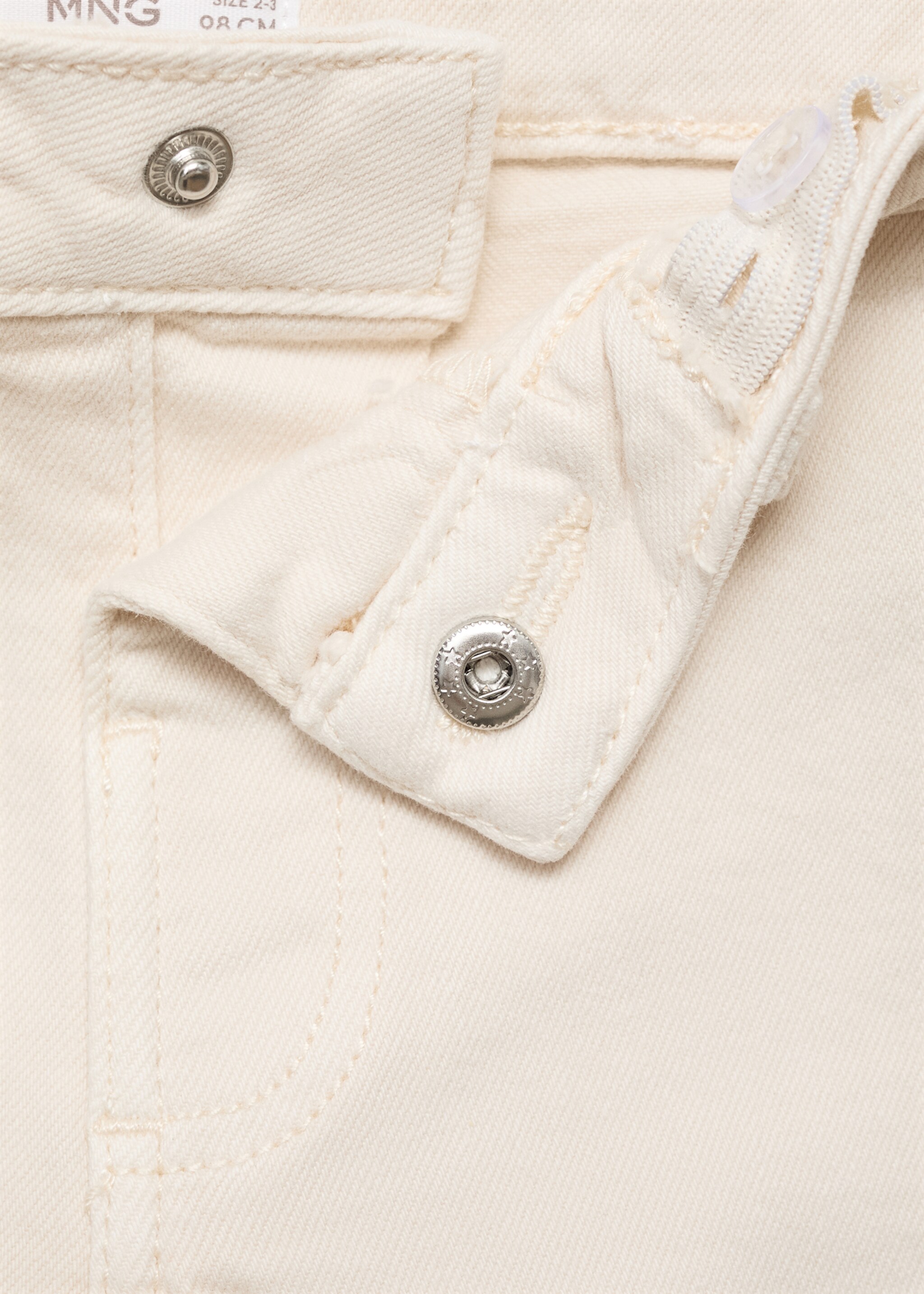 Cotton culotte jeans - Details of the article 8