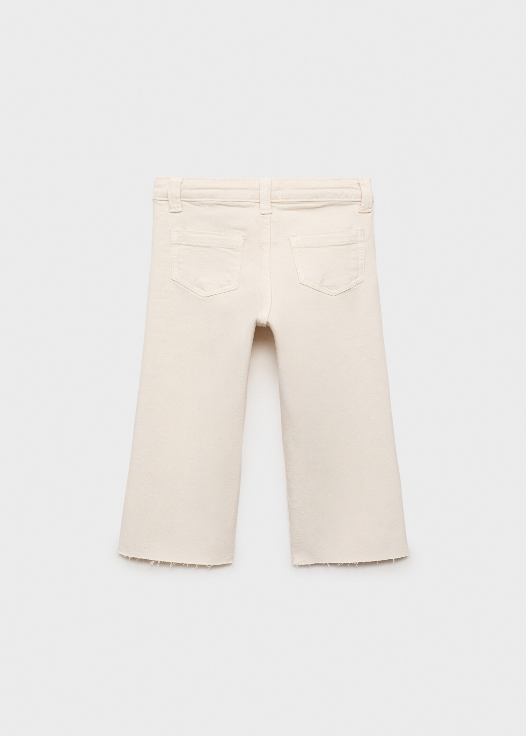 Cotton culotte jeans - Reverse of the article