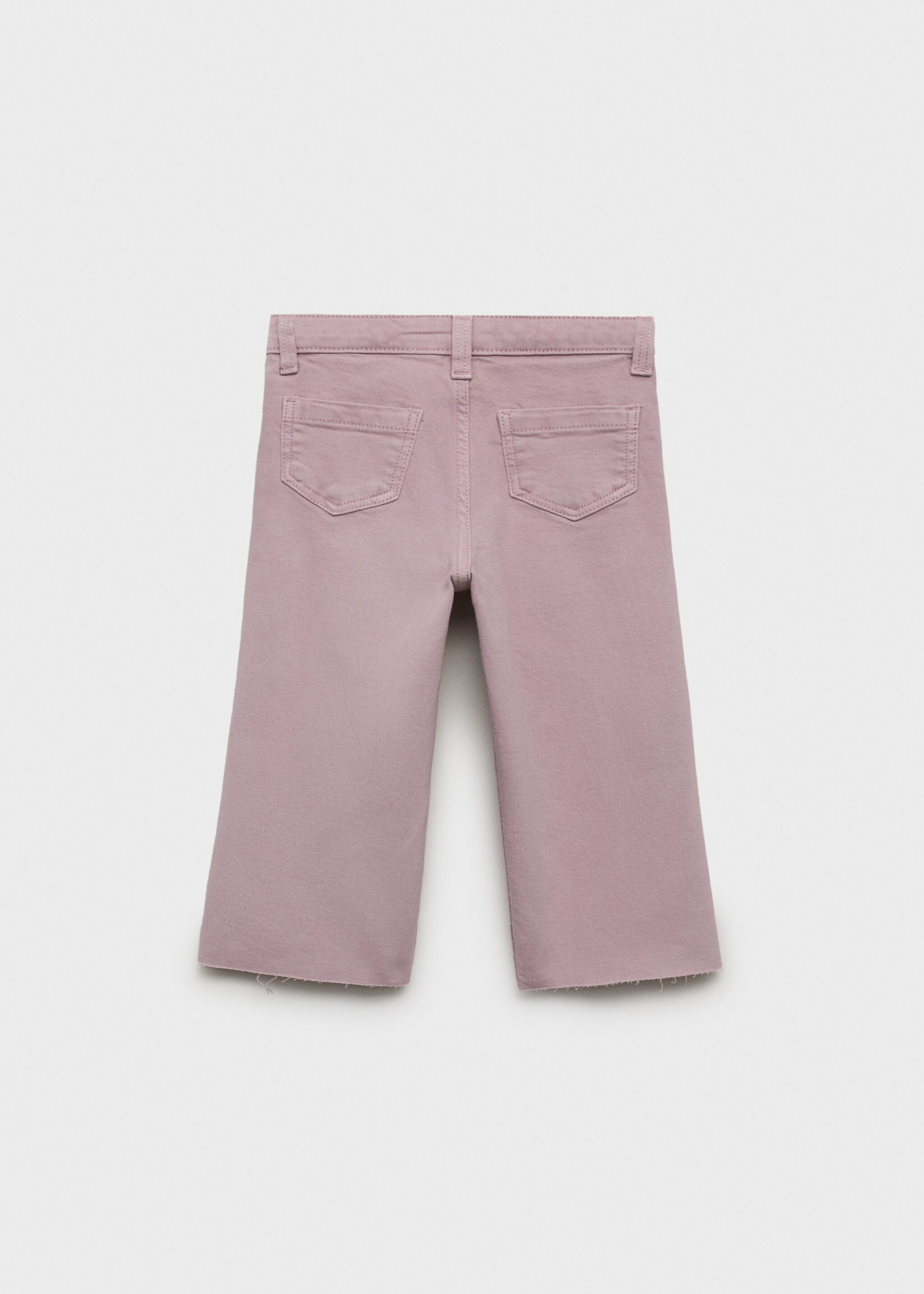Cotton culotte jeans - Reverse of the article