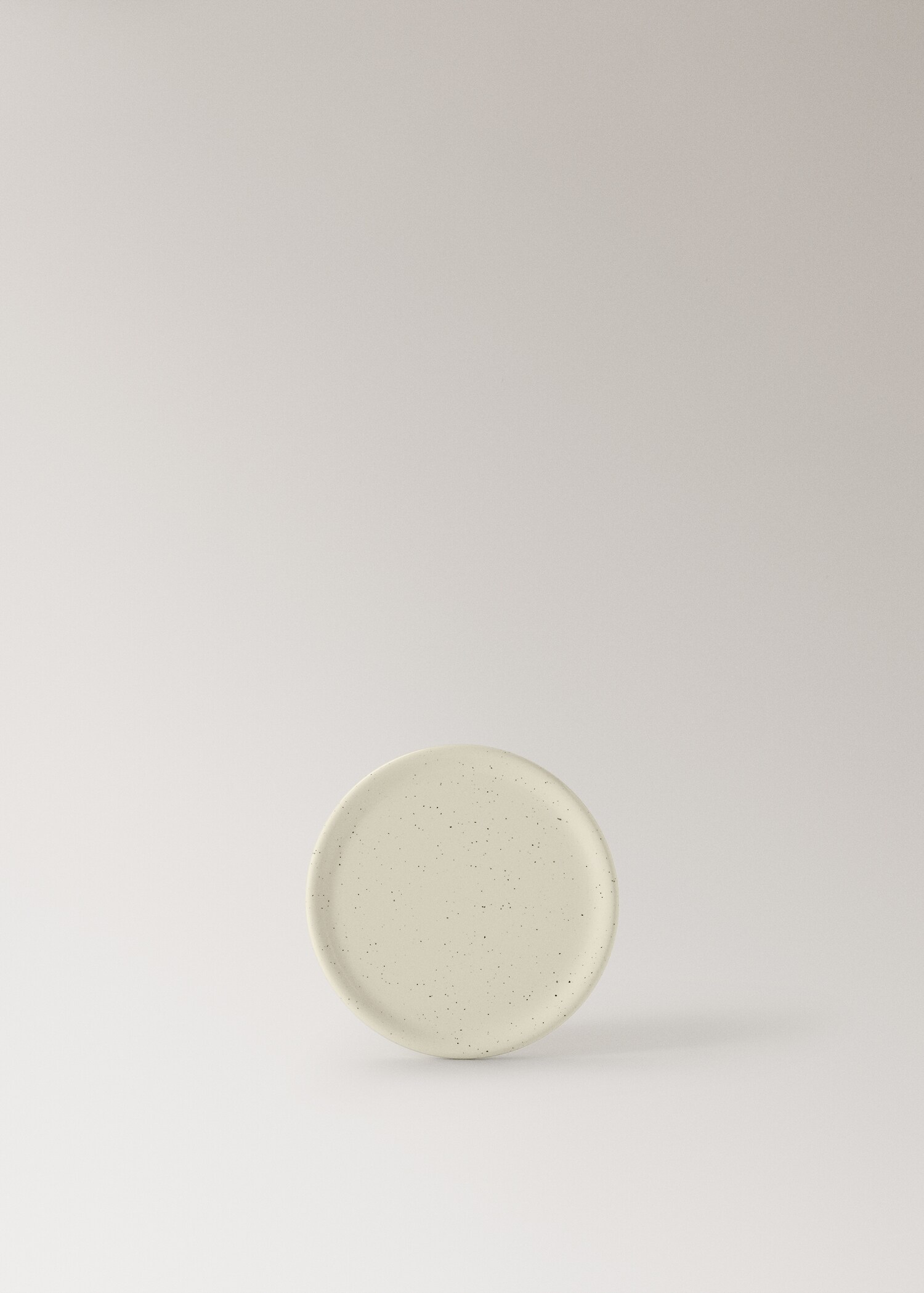 Grey polka dot bread plate - Article without model