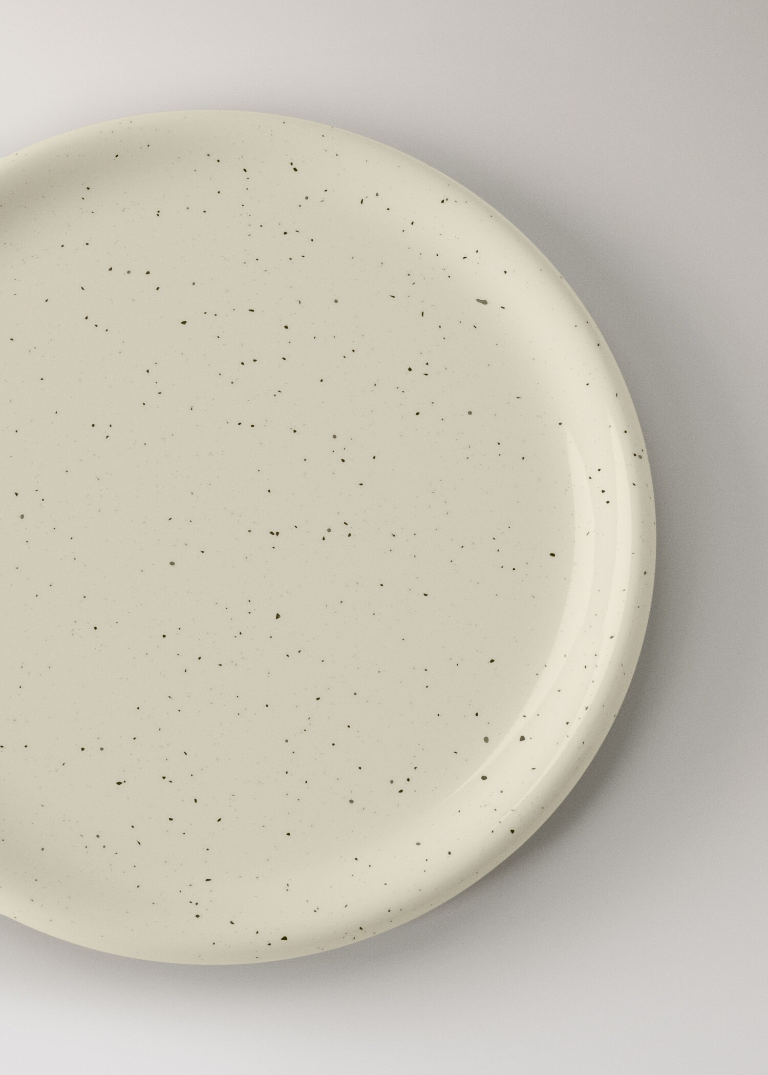 Grey polka dot bread plate - Details of the article 2