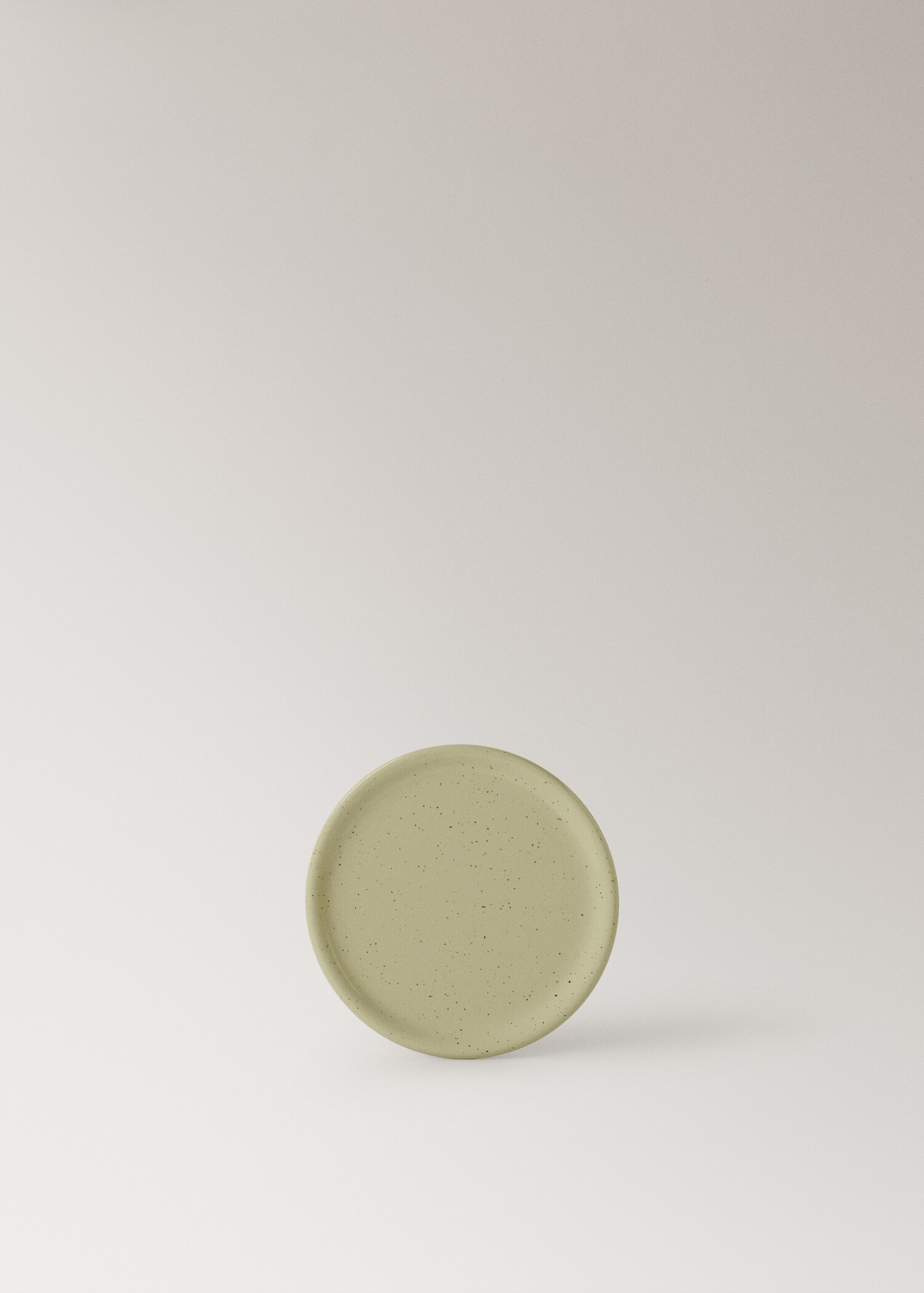 Grey polka dot bread plate - Article without model