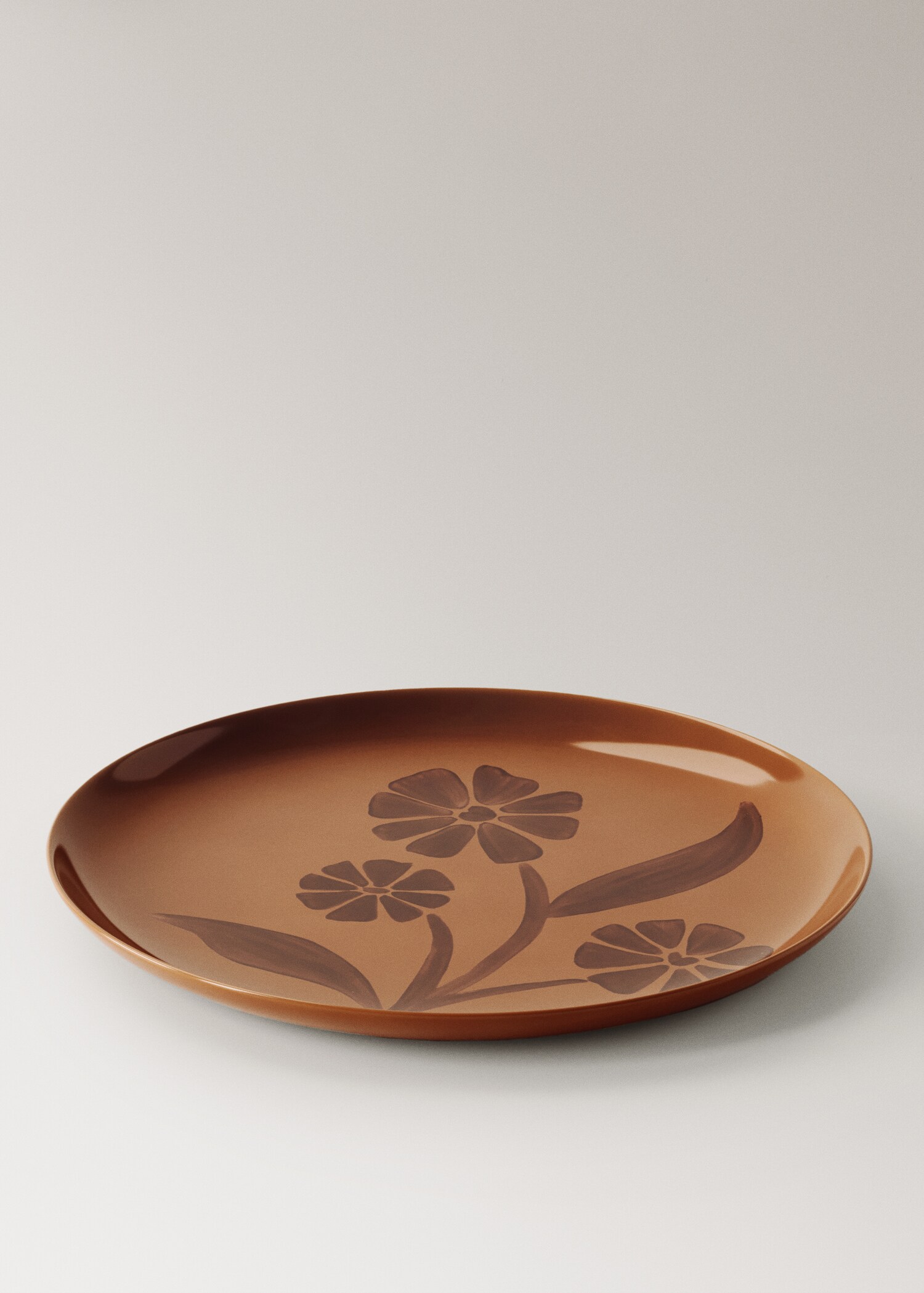 Hand-painted stoneware dessert plate - Details of the article 3
