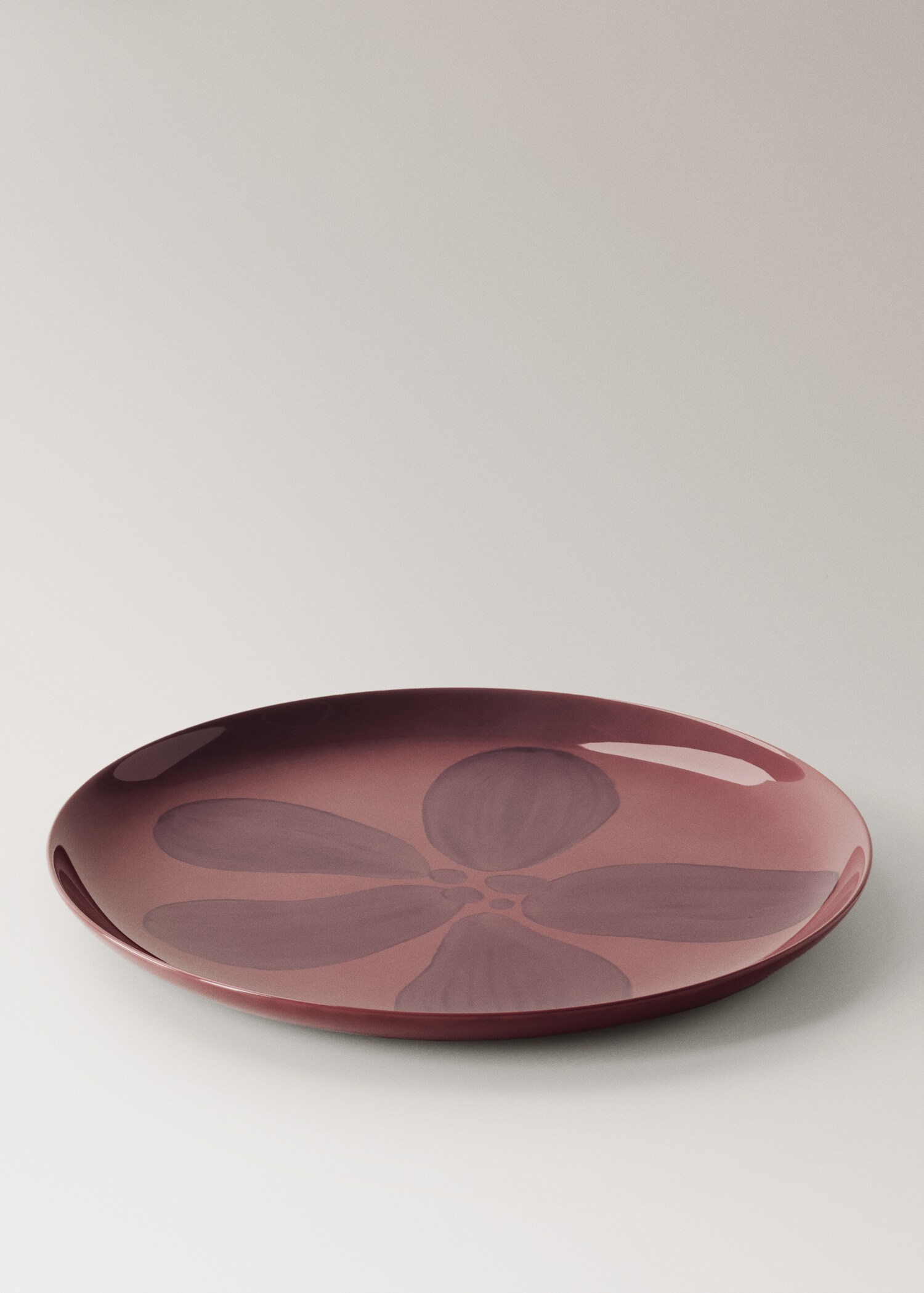 Hand-painted stoneware dessert plate - Details of the article 2