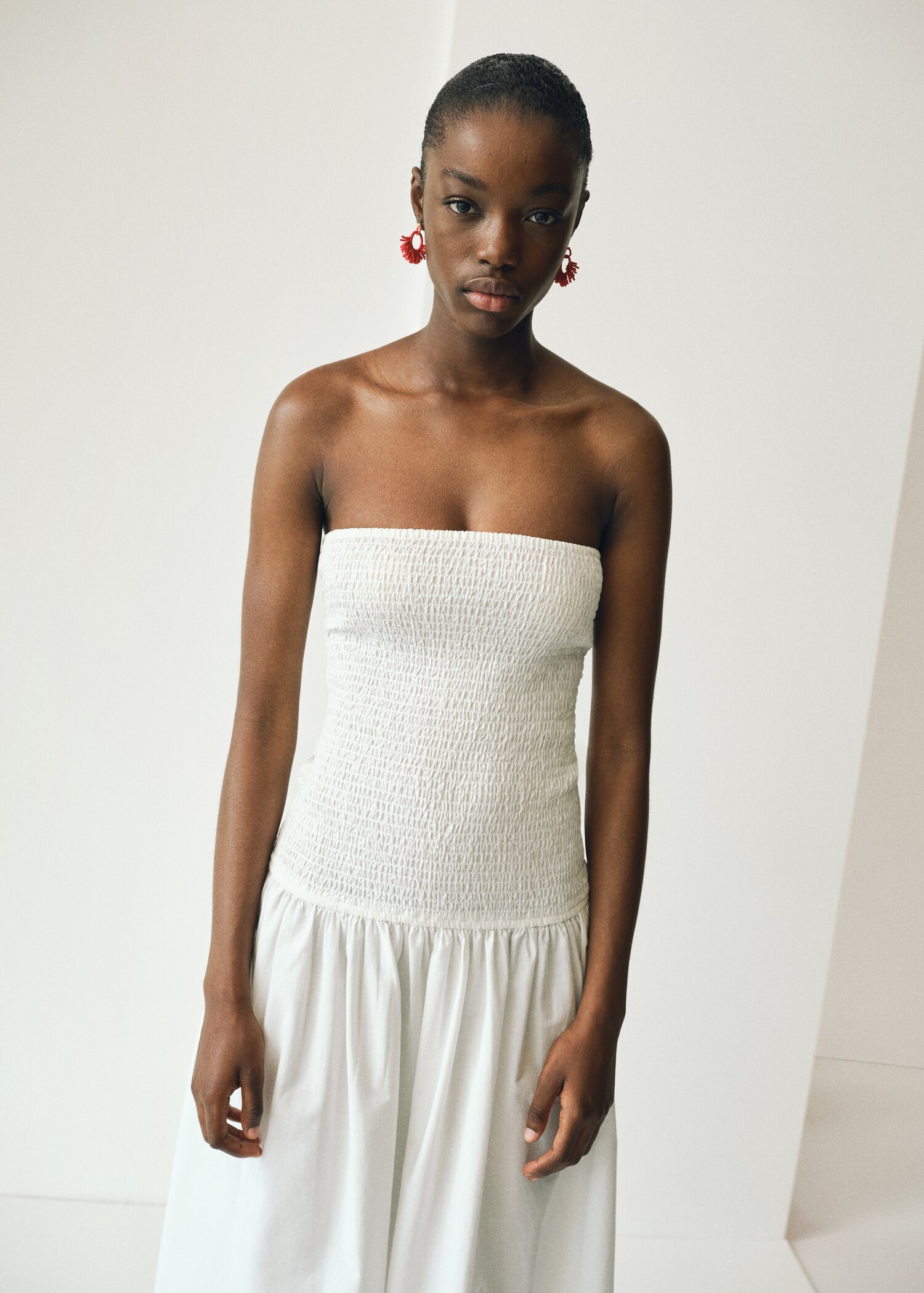 Strapless maxi-dress - Reverse of the article