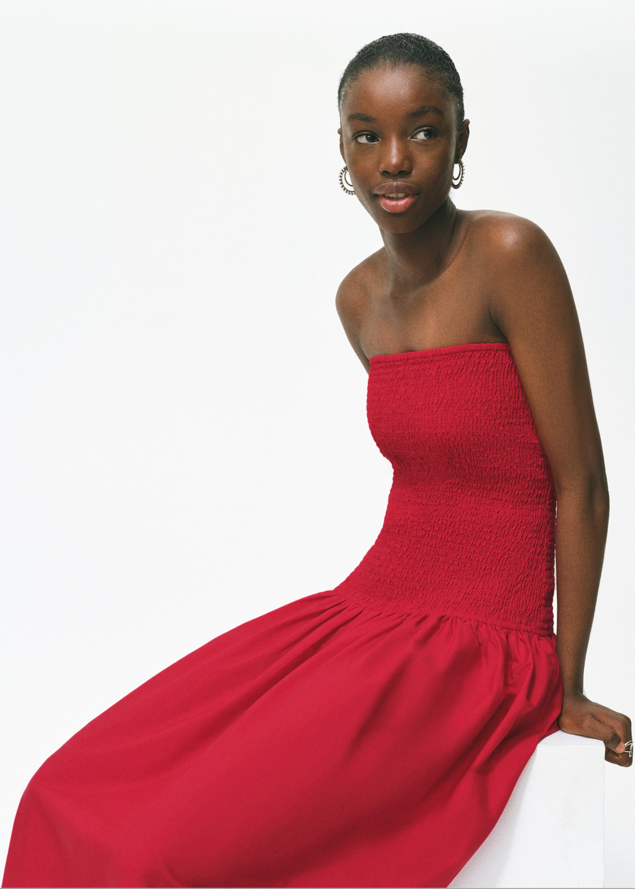 Strapless maxi-dress - Details of the article 1