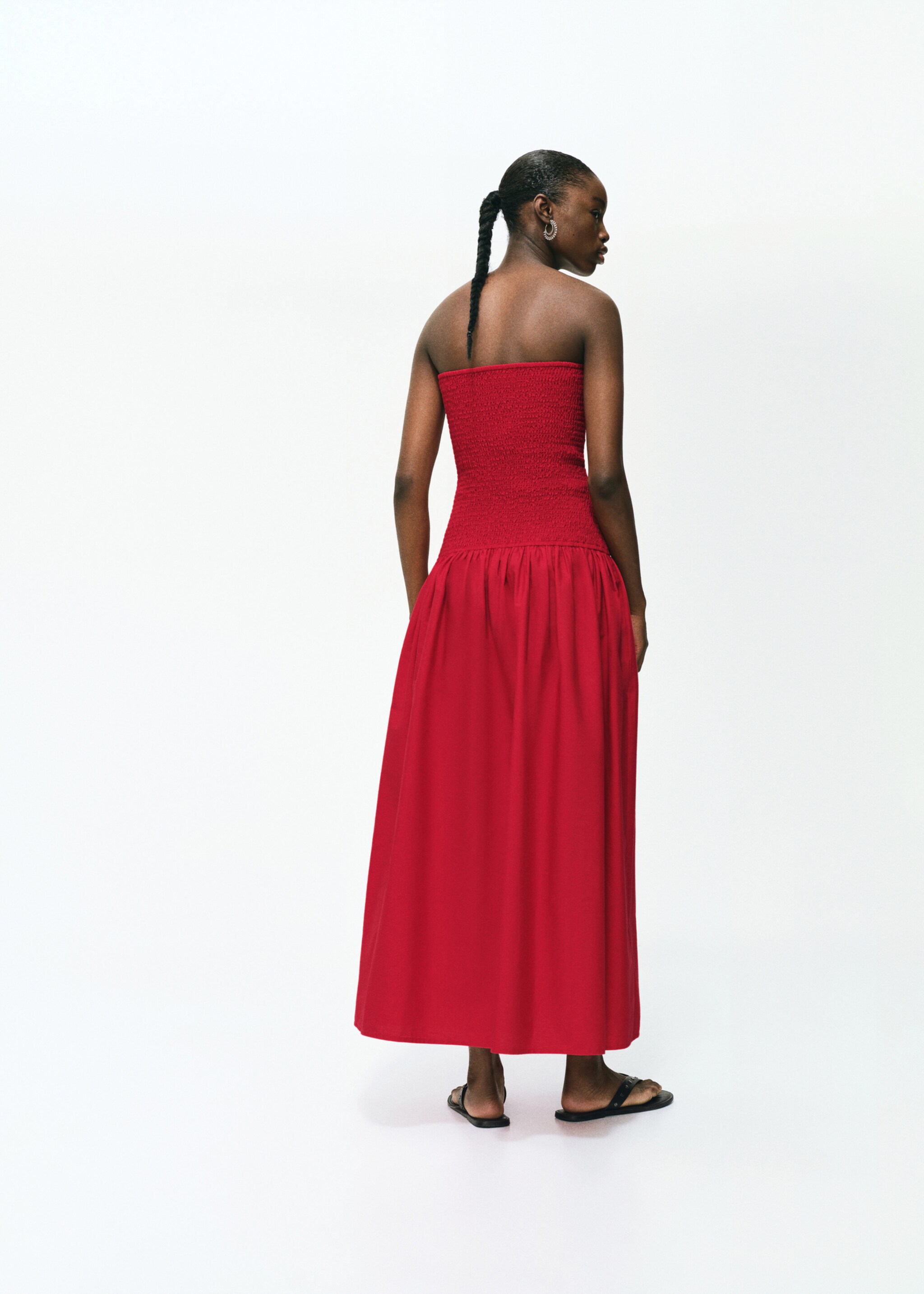 Strapless maxi-dress - Reverse of the article