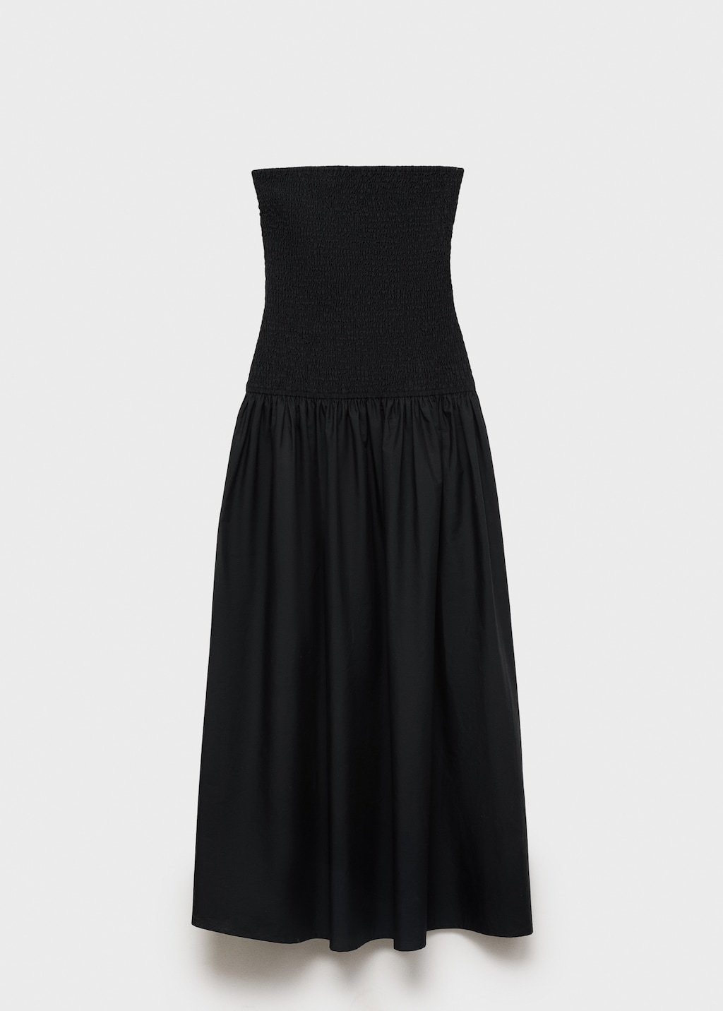 Strapless maxi-dress