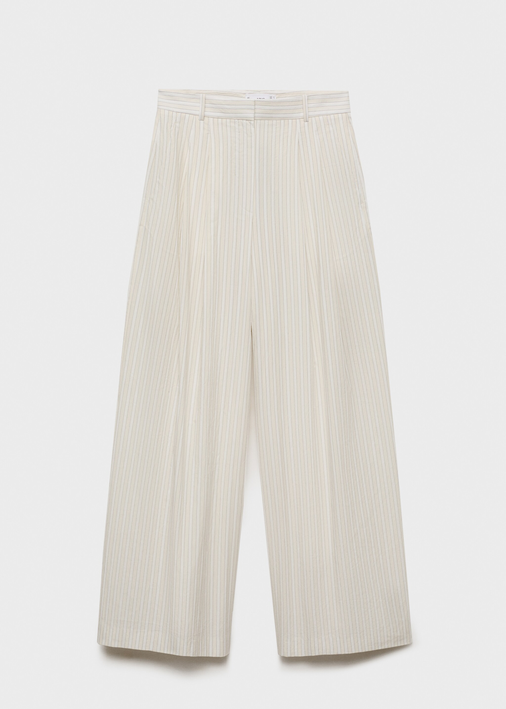 Striped wide leg cotton pants - Article without model