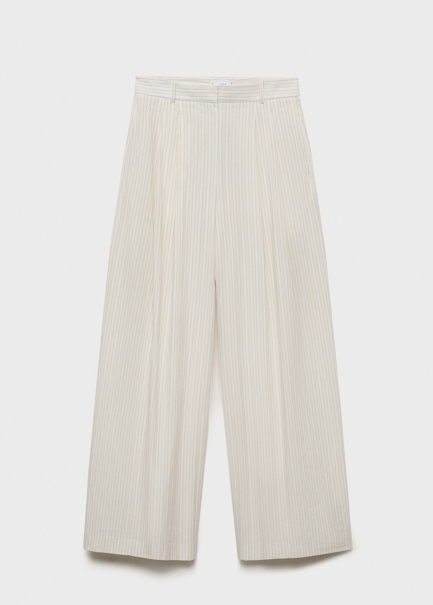 Striped wide leg cotton pants - Article without model