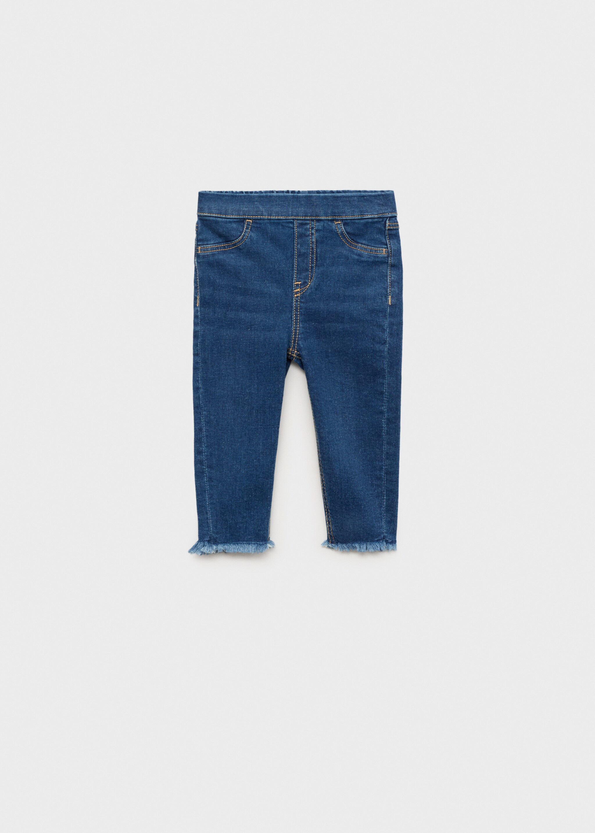 Skinny jeans with frayed hem - Article without model