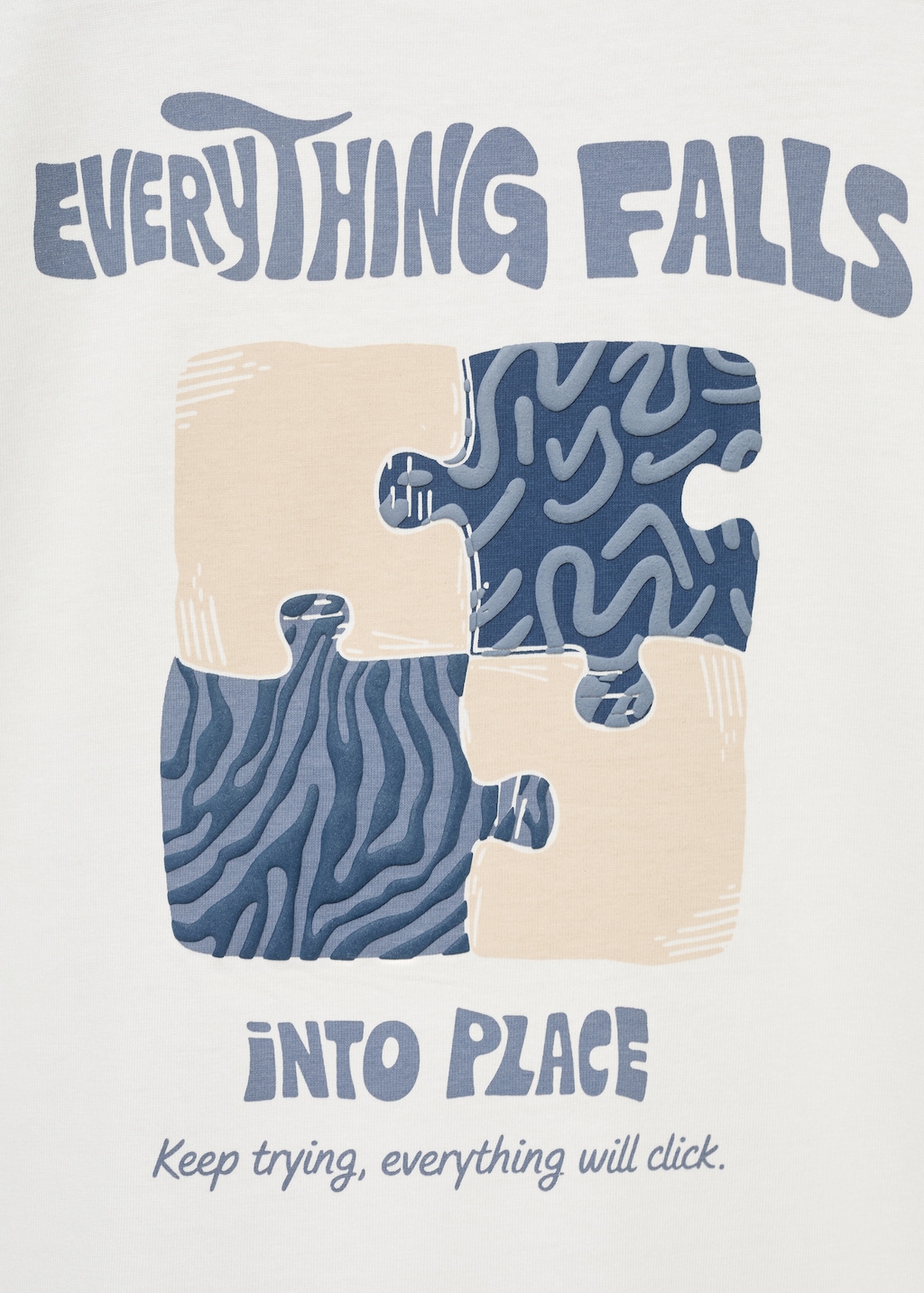 Textured embroidered t-shirt