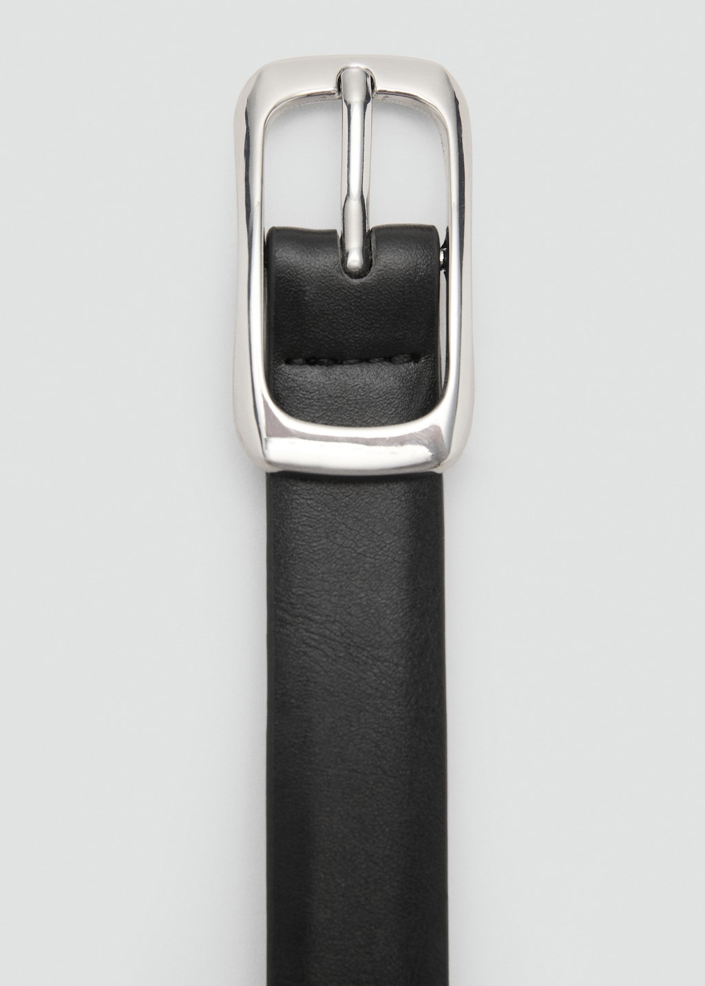 Rectangular buckle belt